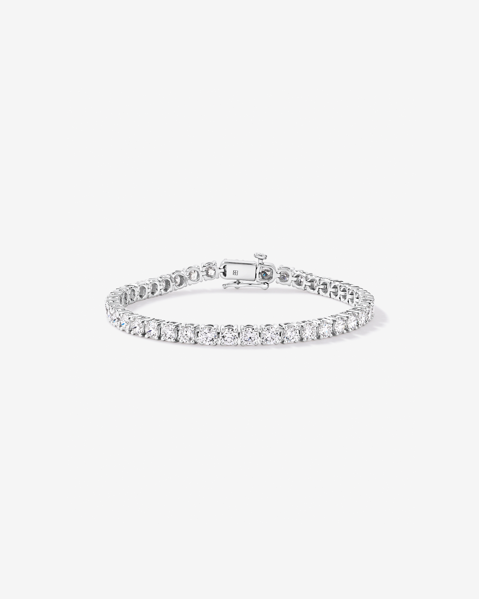 8.00 Carat TW Laboratory-Grown Diamond Tennis Bracelet in 10kt White Gold