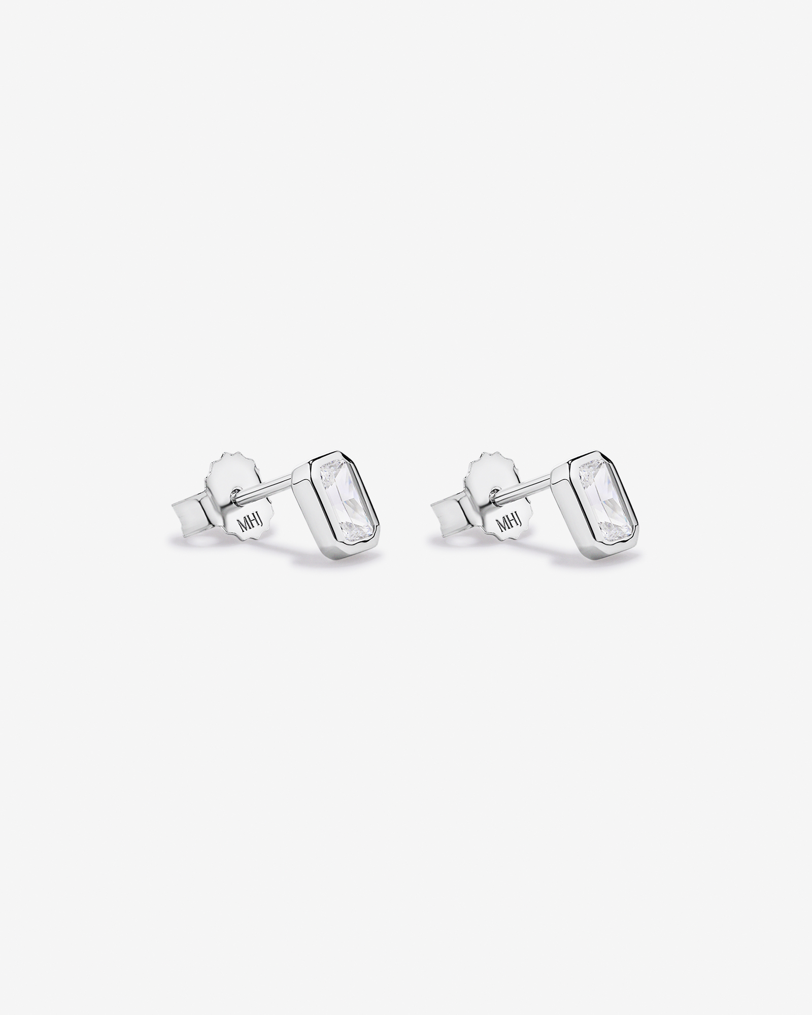 19cm Radiant-Cut Cubic Zirconia Bracelet and Stud Earring Gift Set in Sterling Silver