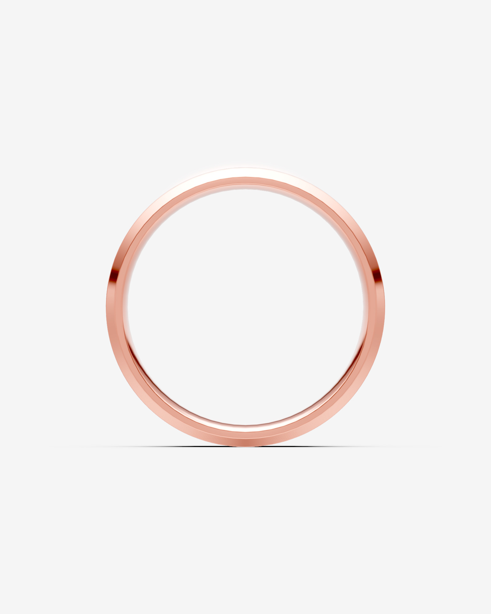 7mm Flat Bevelled Wedding Band in 10kt Gold