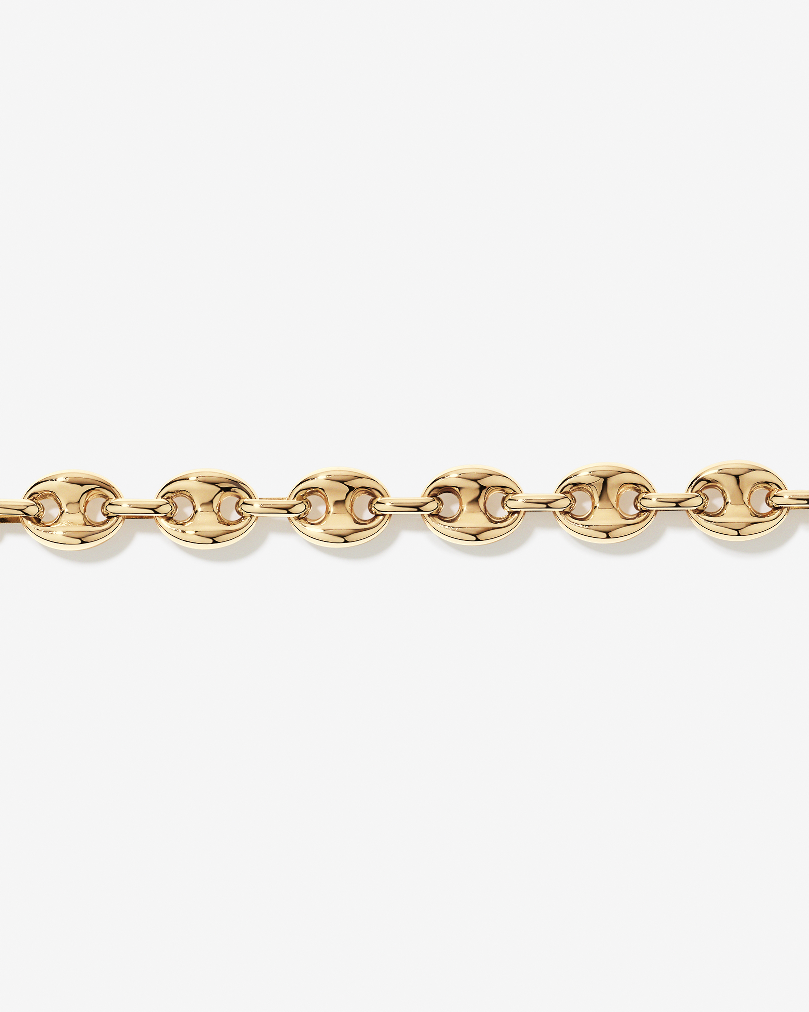 Puff Anchor Chain Necklace in 18kt Gold Vermeil
