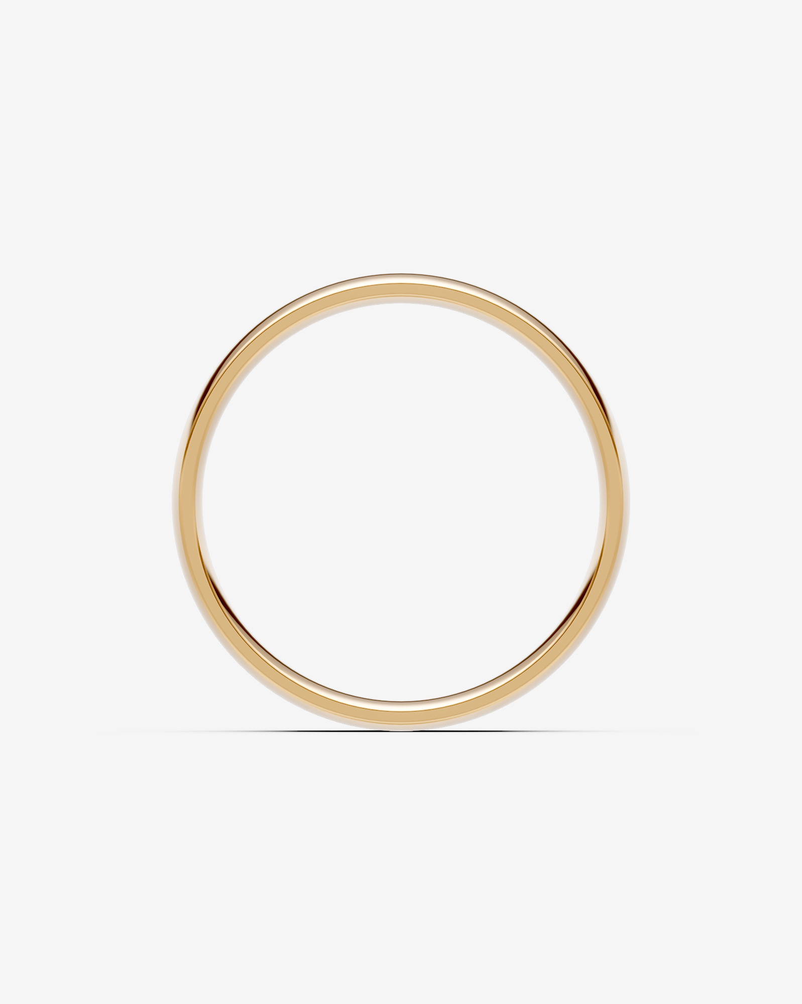 6mm Half Round Polished Wedding Band 10kt Yellow Gold