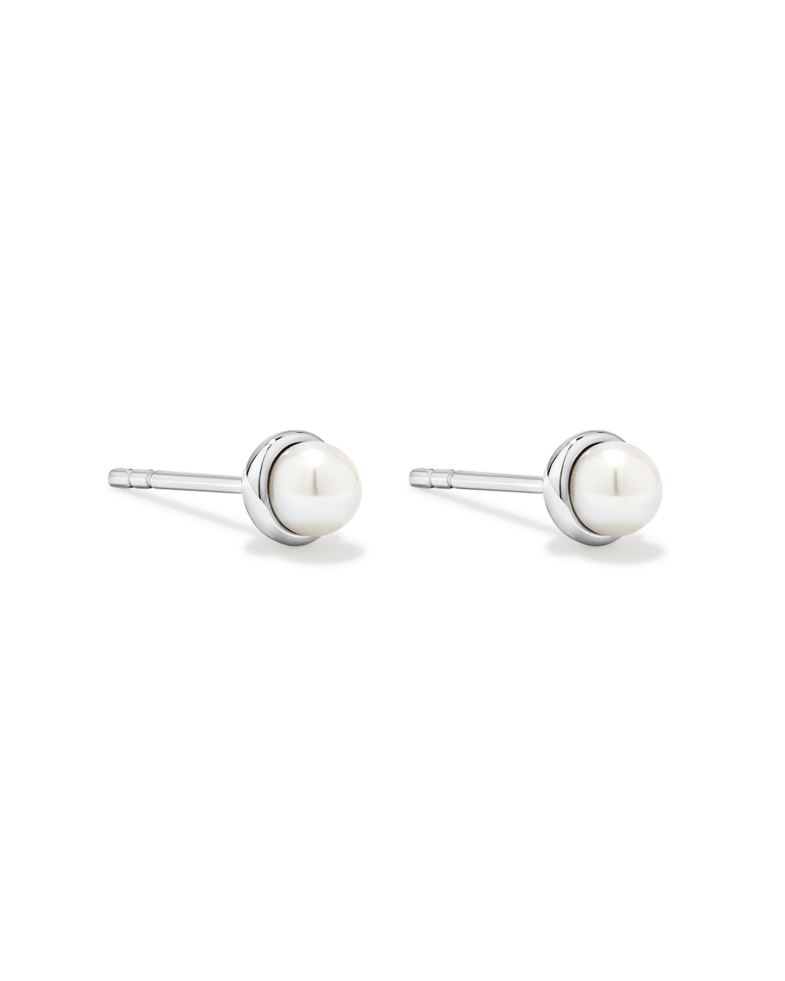 Cultured Freshwater Pearl Stud Earrings in Sterling Silver