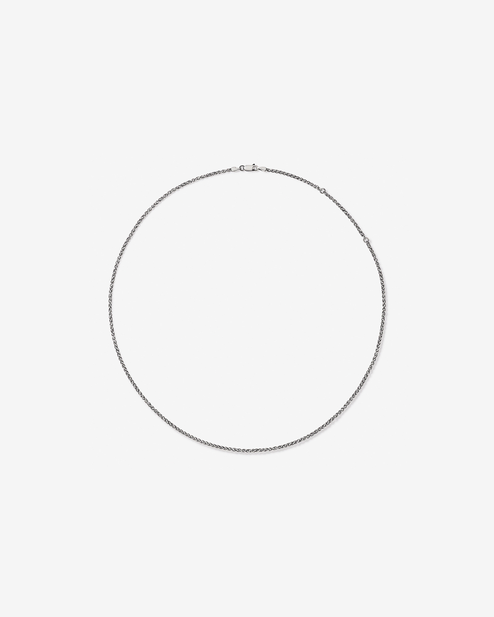 Chaîne en argent sterling oxydé de 65 cm (25 po)