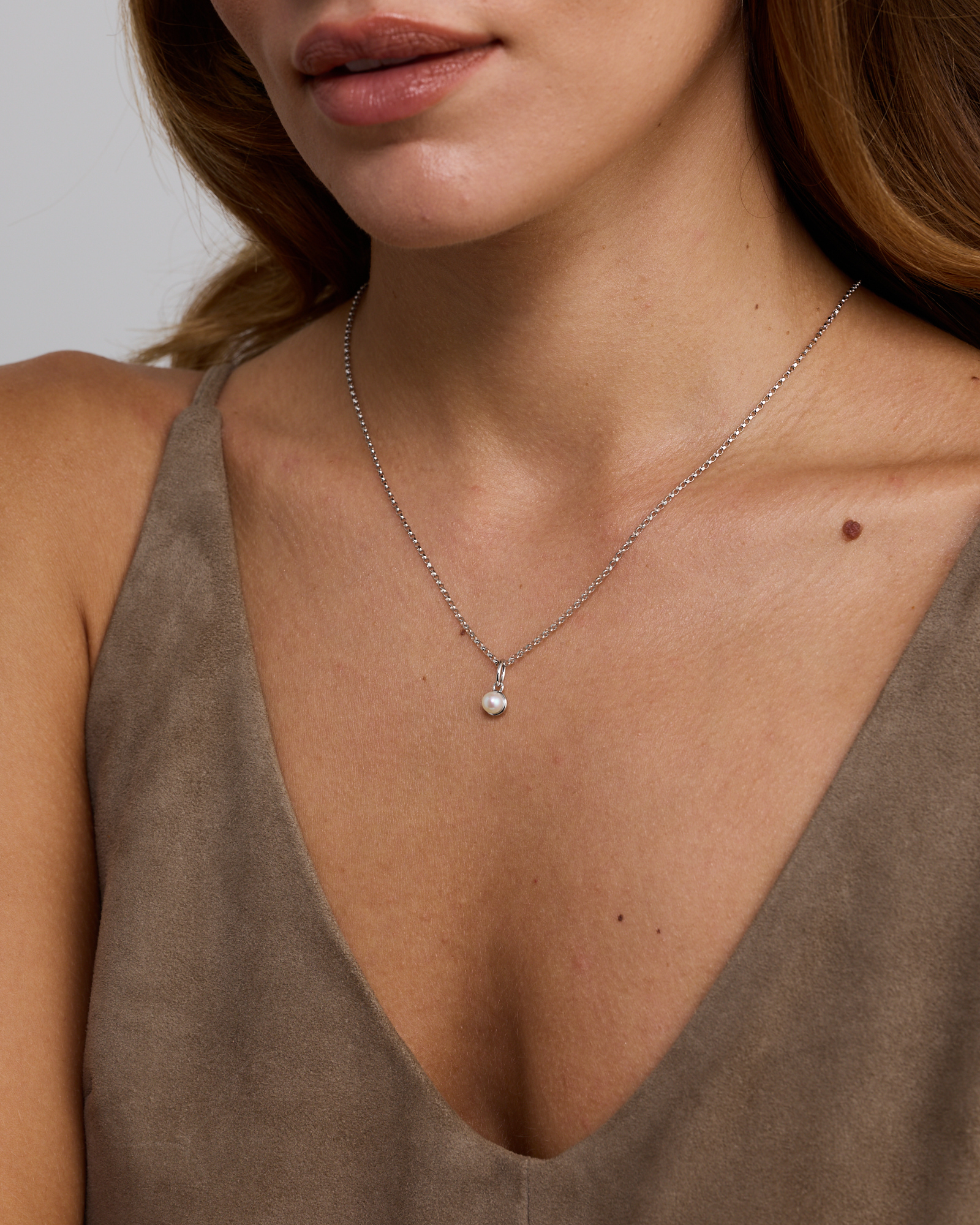 Cultured Freshwater Pearl Pendant in Sterling Silver