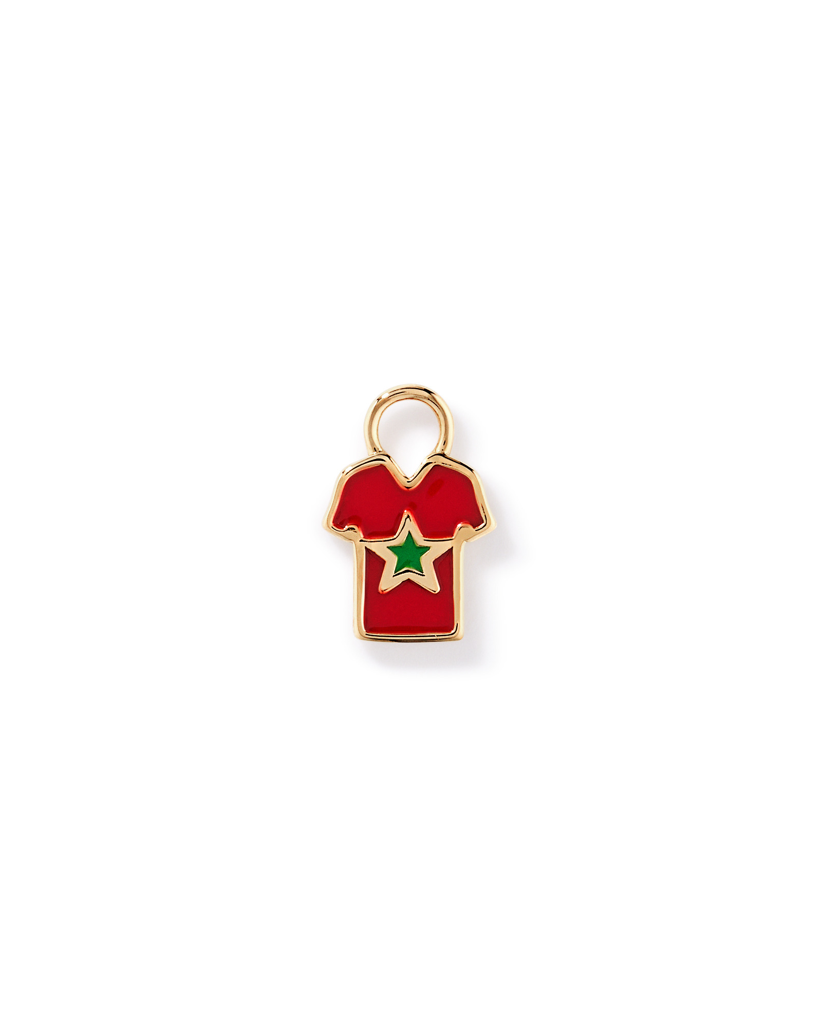 Morocco Jersey Earring Charm in 18Kt Vermeil