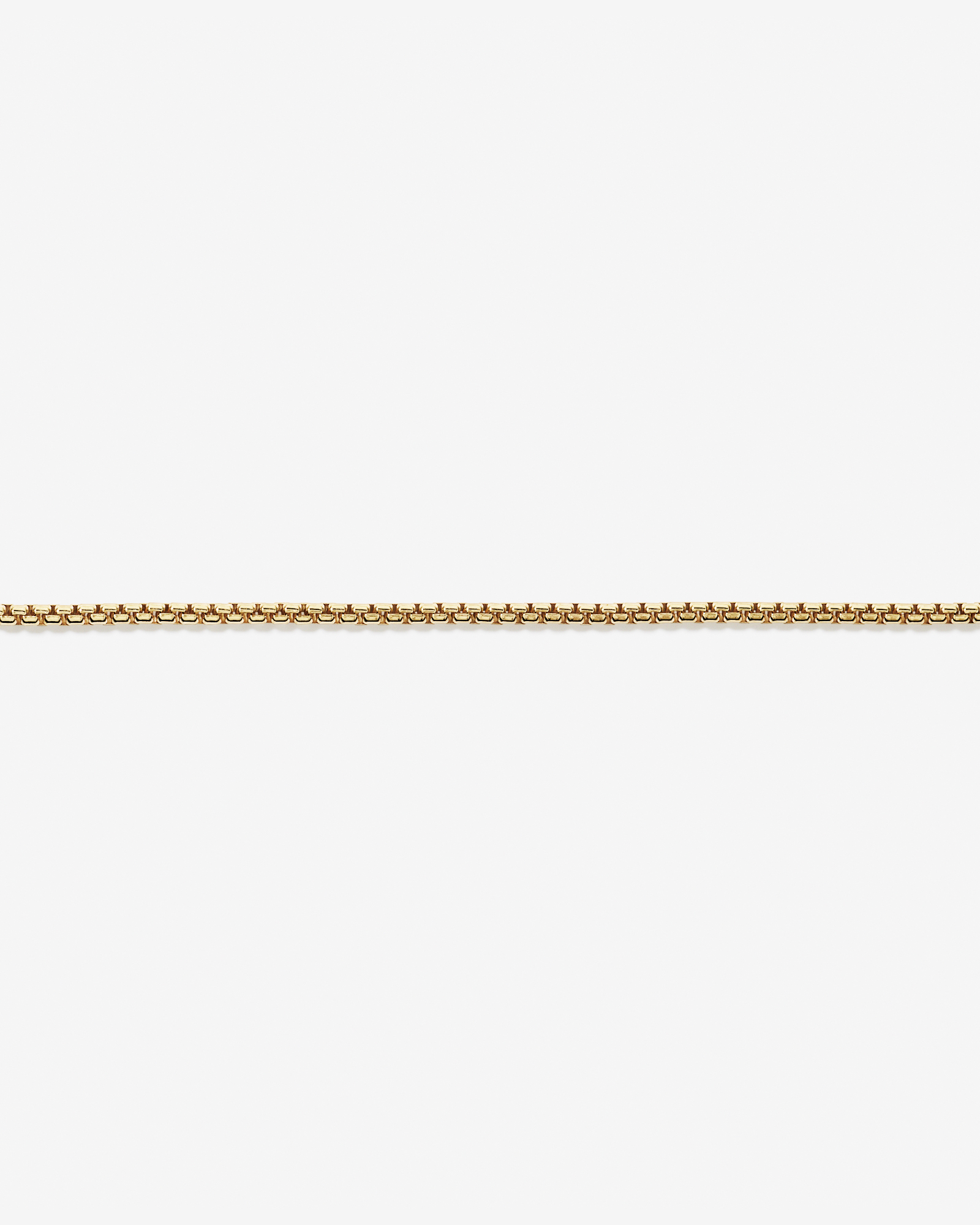 60cm (24") 2.5mm Wide Round Box Chain in 18kt Gold Vermeil
