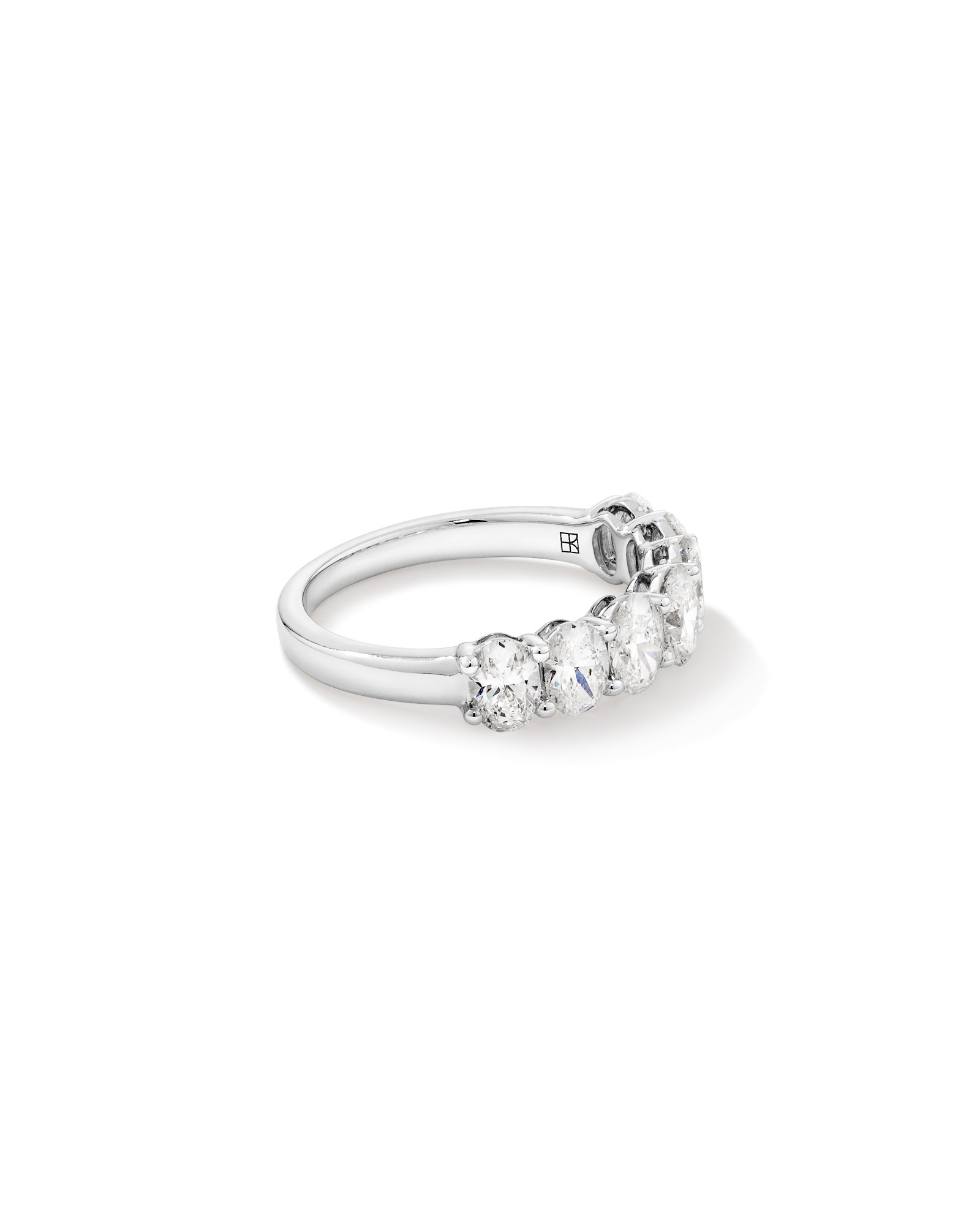 2.00 Carat TW Oval Laboratory-Grown Diamond Wedding Ring 14kt White Gold