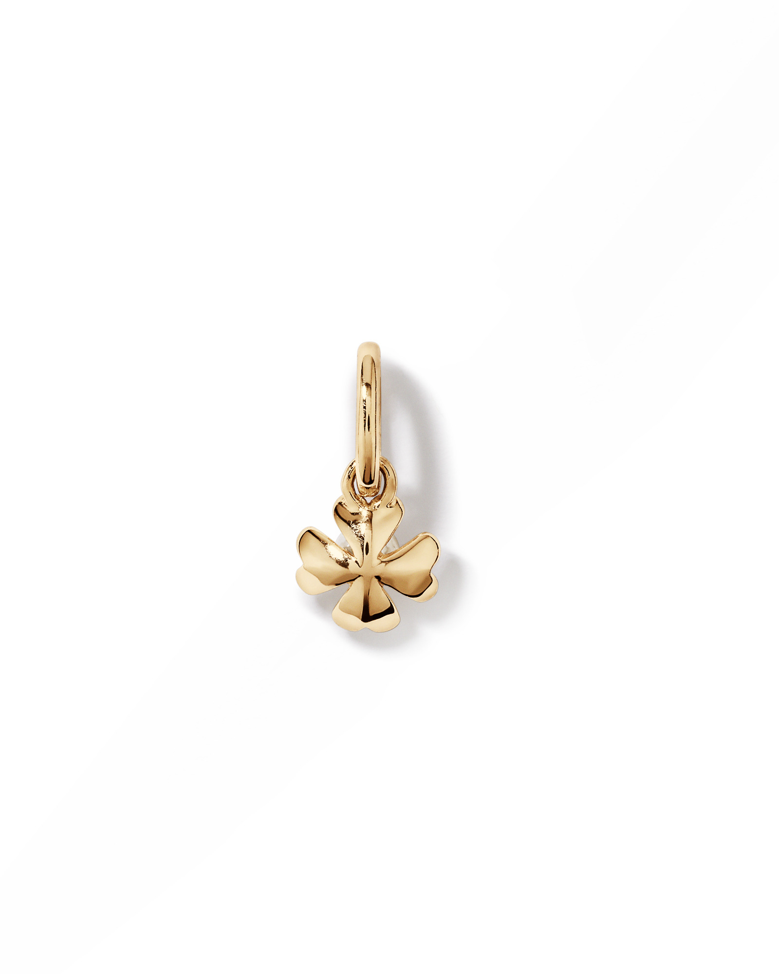 Cultured Freshwater Pearl Flower Pendant in 10kt Yellow Gold