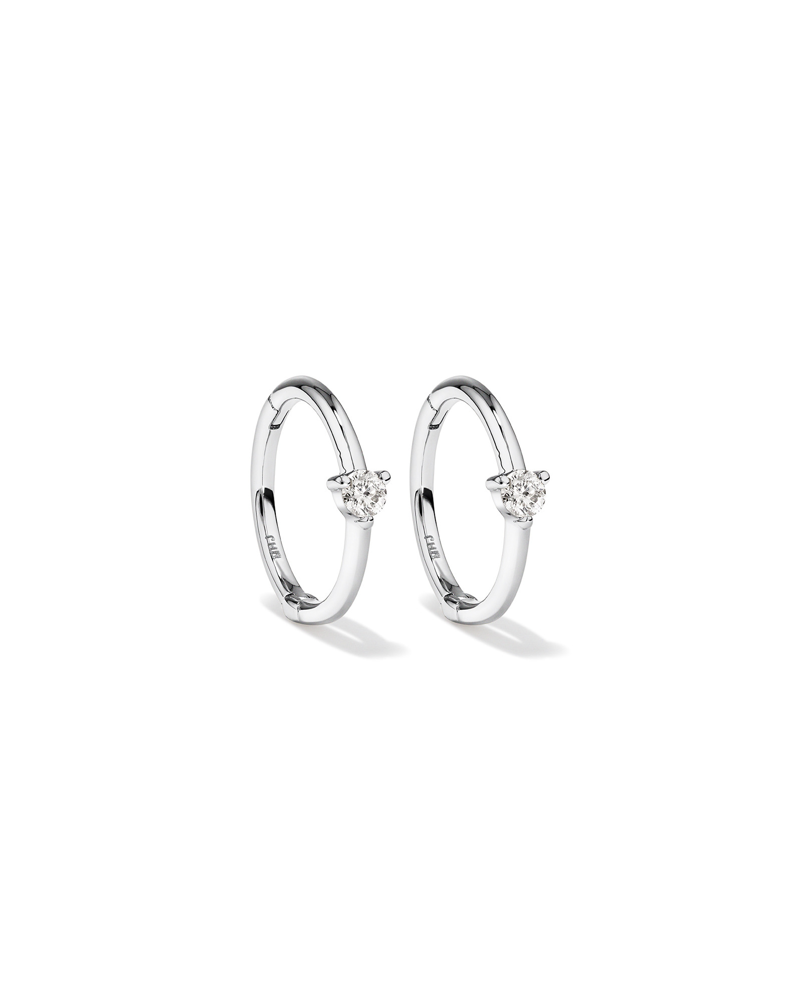 Diamond Accent Sleeper Earrings 10kt Yellow Gold