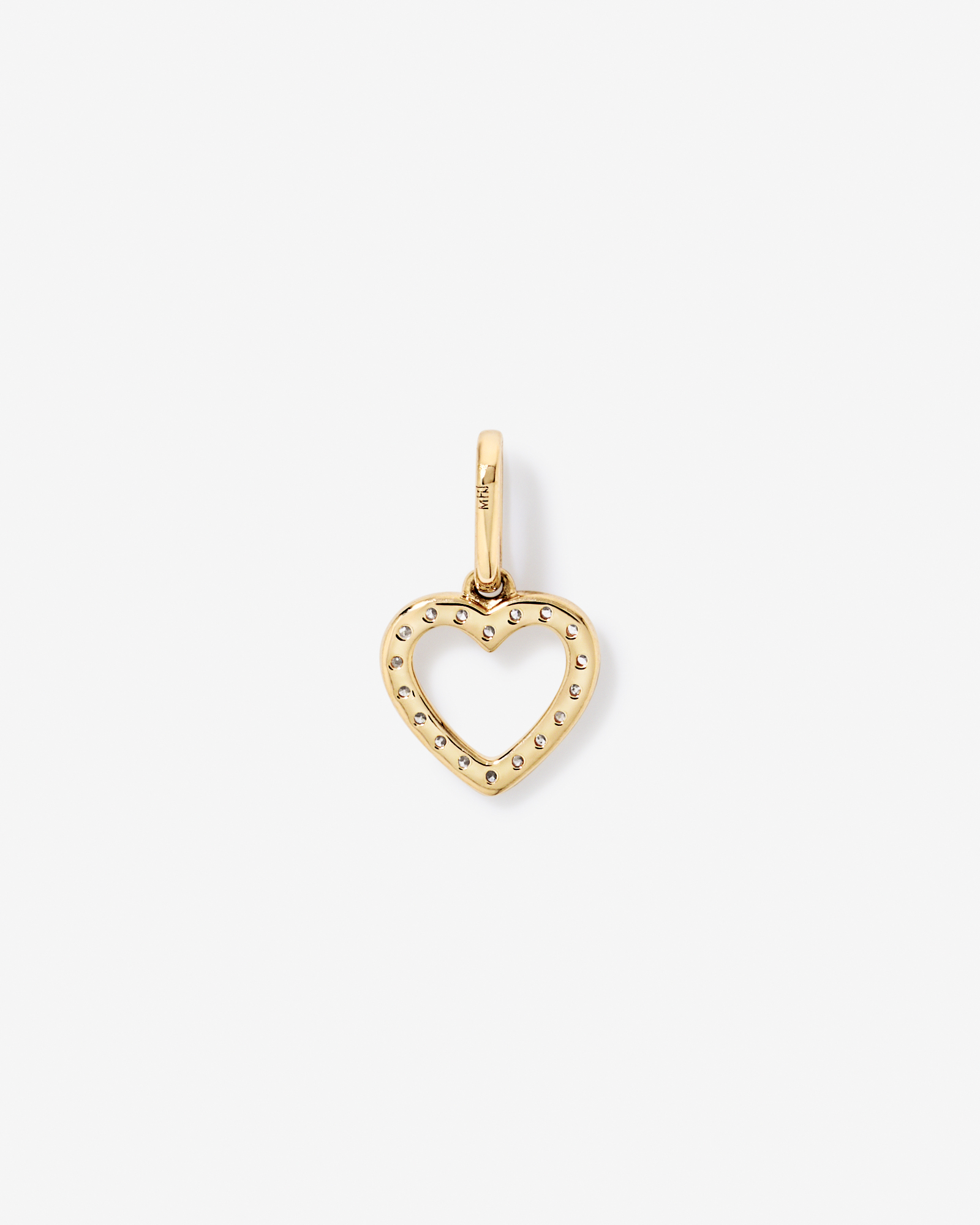 0.10TW Diamond Heart Pendant in 10kt Gold
