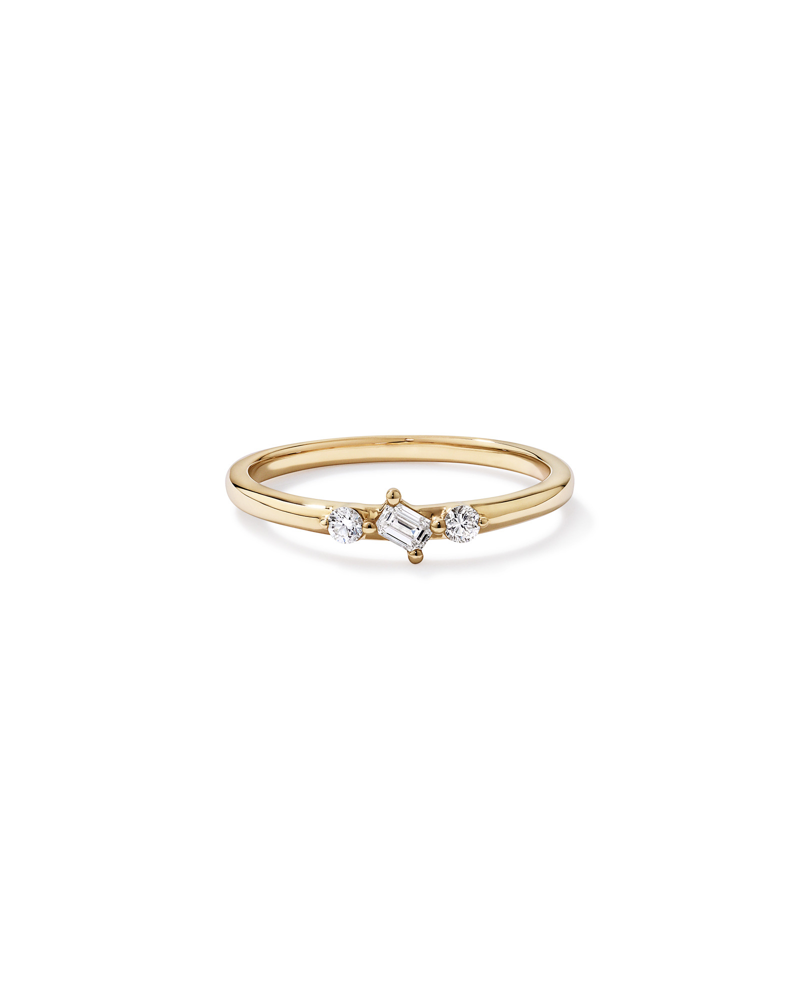 0.15TW Lab Diamond Stacker Ring 10kt Gold