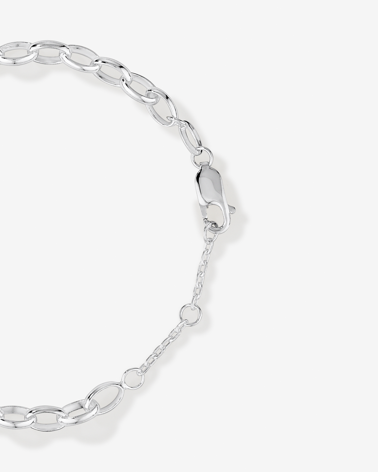 Infinity Belcher Chain Bracelet in Sterling Silver