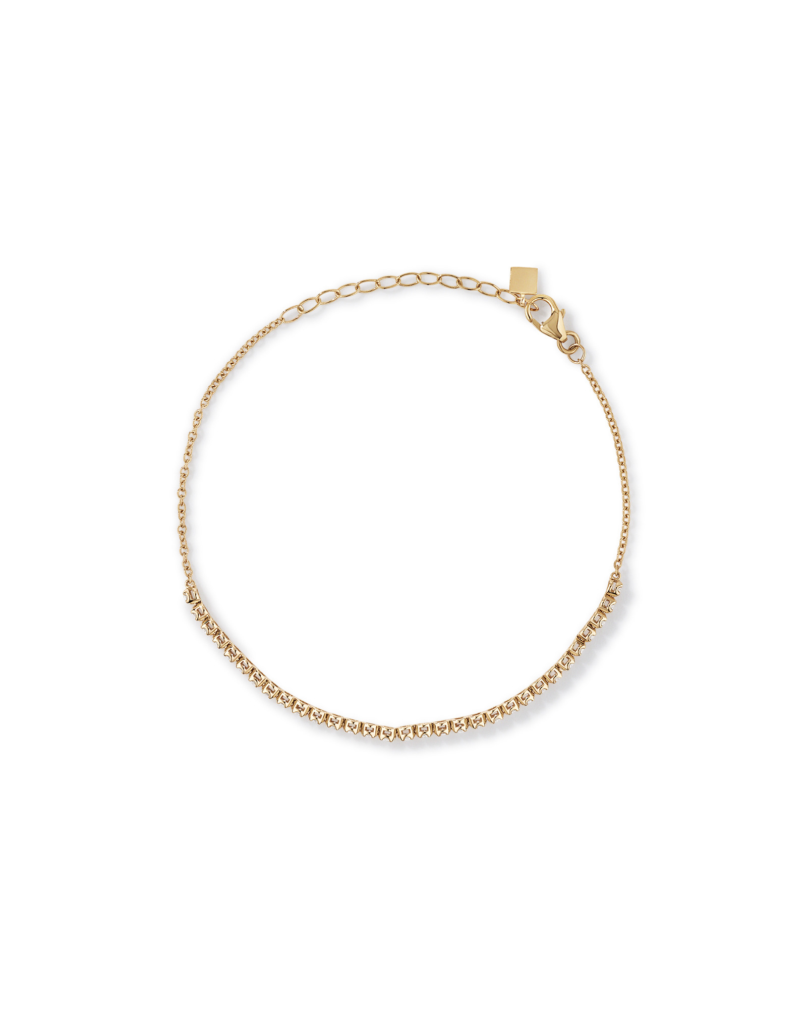 0.50 Carat TW Laboratory-Grown Diamond Tennis Bracelet in 10kt Yellow Gold