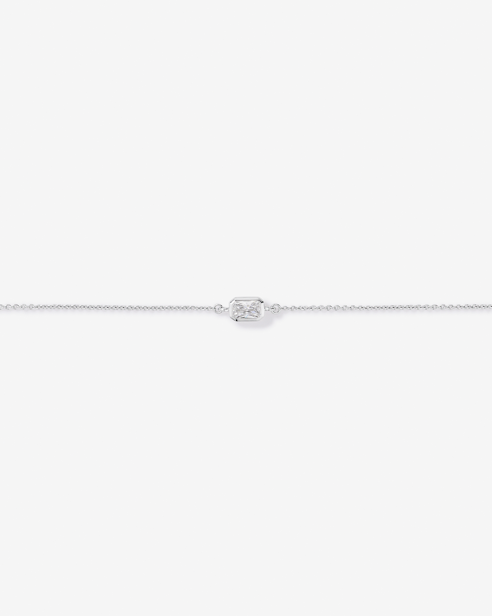 19cm Radiant-Cut Cubic Zirconia Bracelet and Stud Earring Gift Set in Sterling Silver