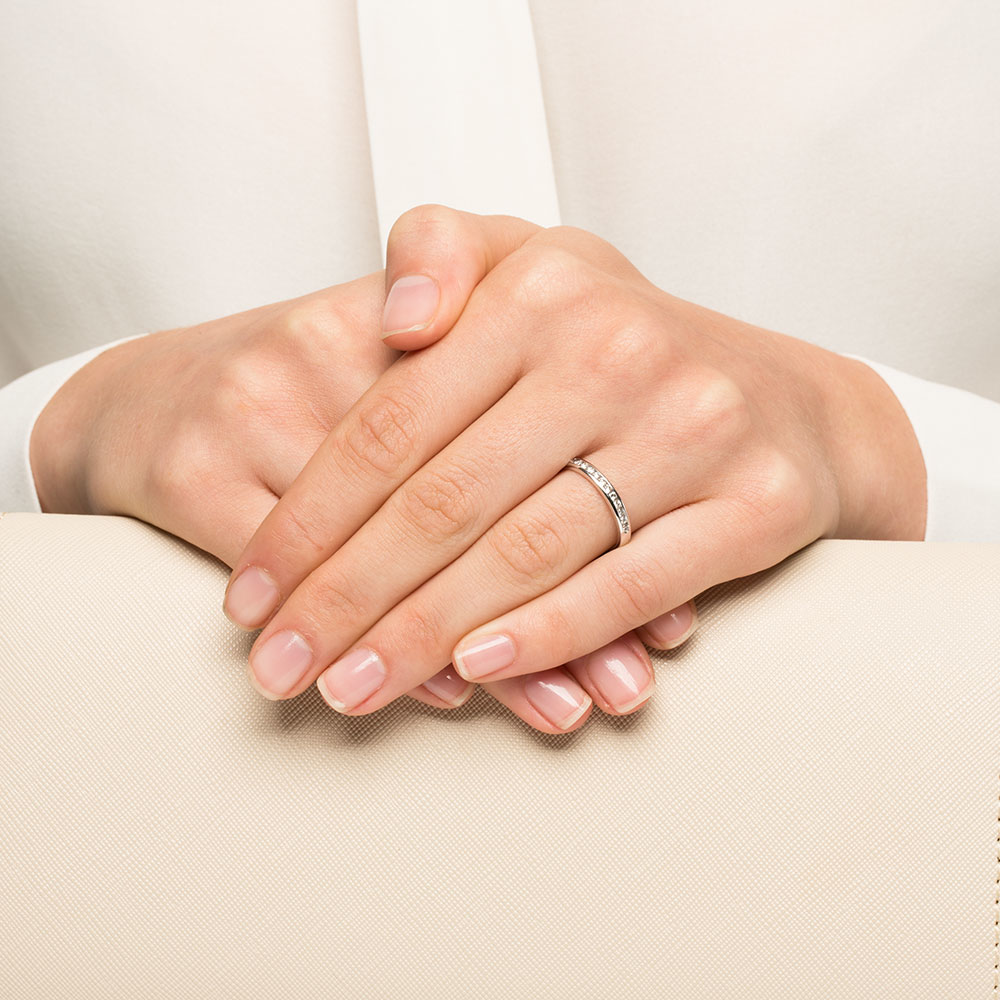 Carat TW Channel Set Diamond Wedding Ring 14kt Gold