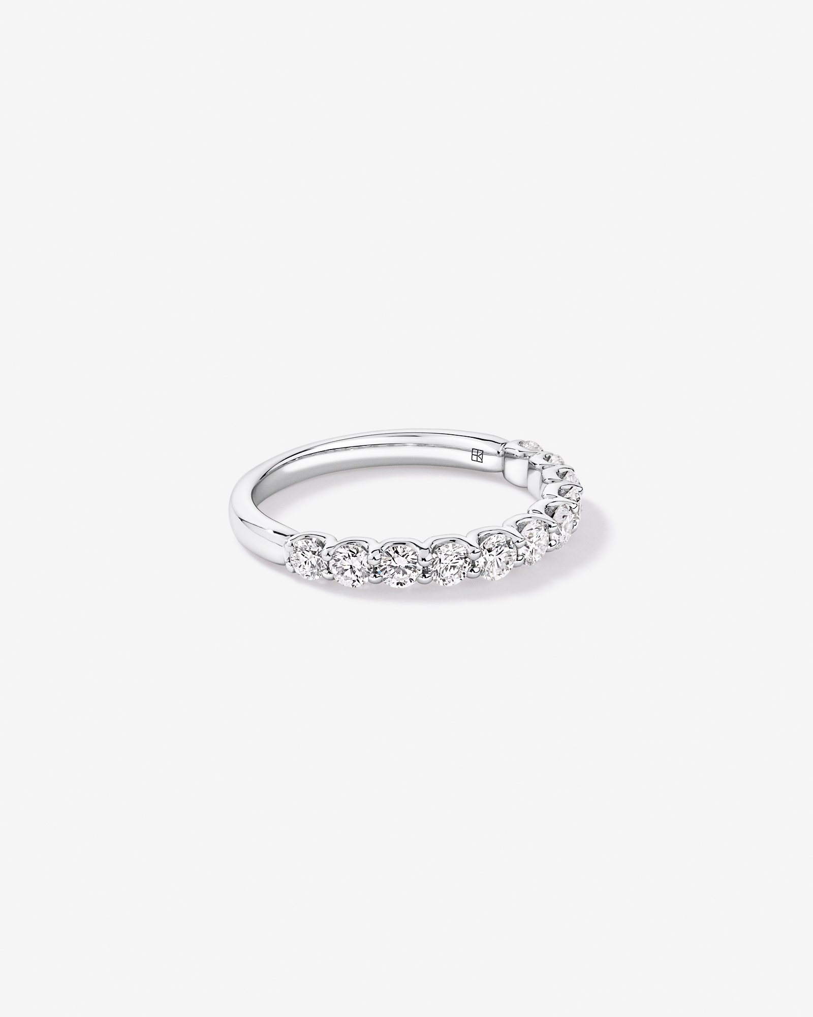 0.83TW Round Brilliant Laboratory-Grown Diamond Wedding Band 14kt Gold