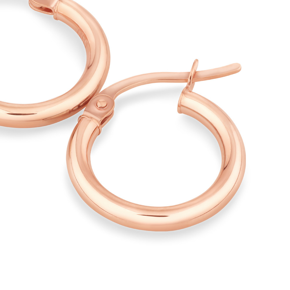 10mm Hoop Earrings 10kt Rose Gold