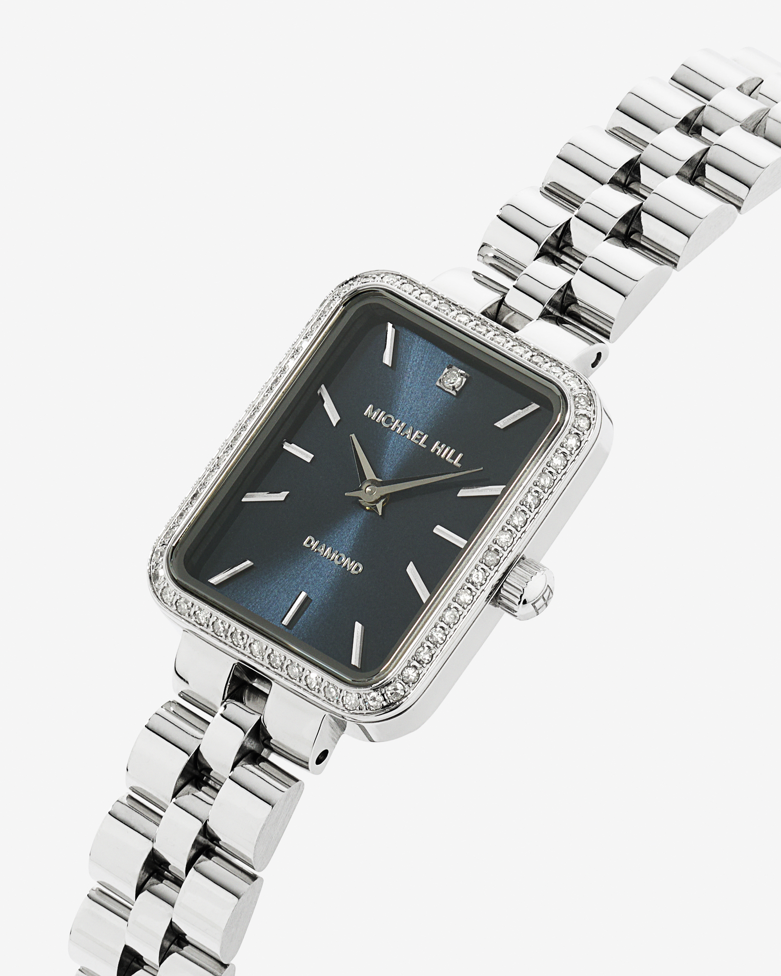 Women's 0.20 Carat TW Diamond Bezel Watch in Stainless Steel