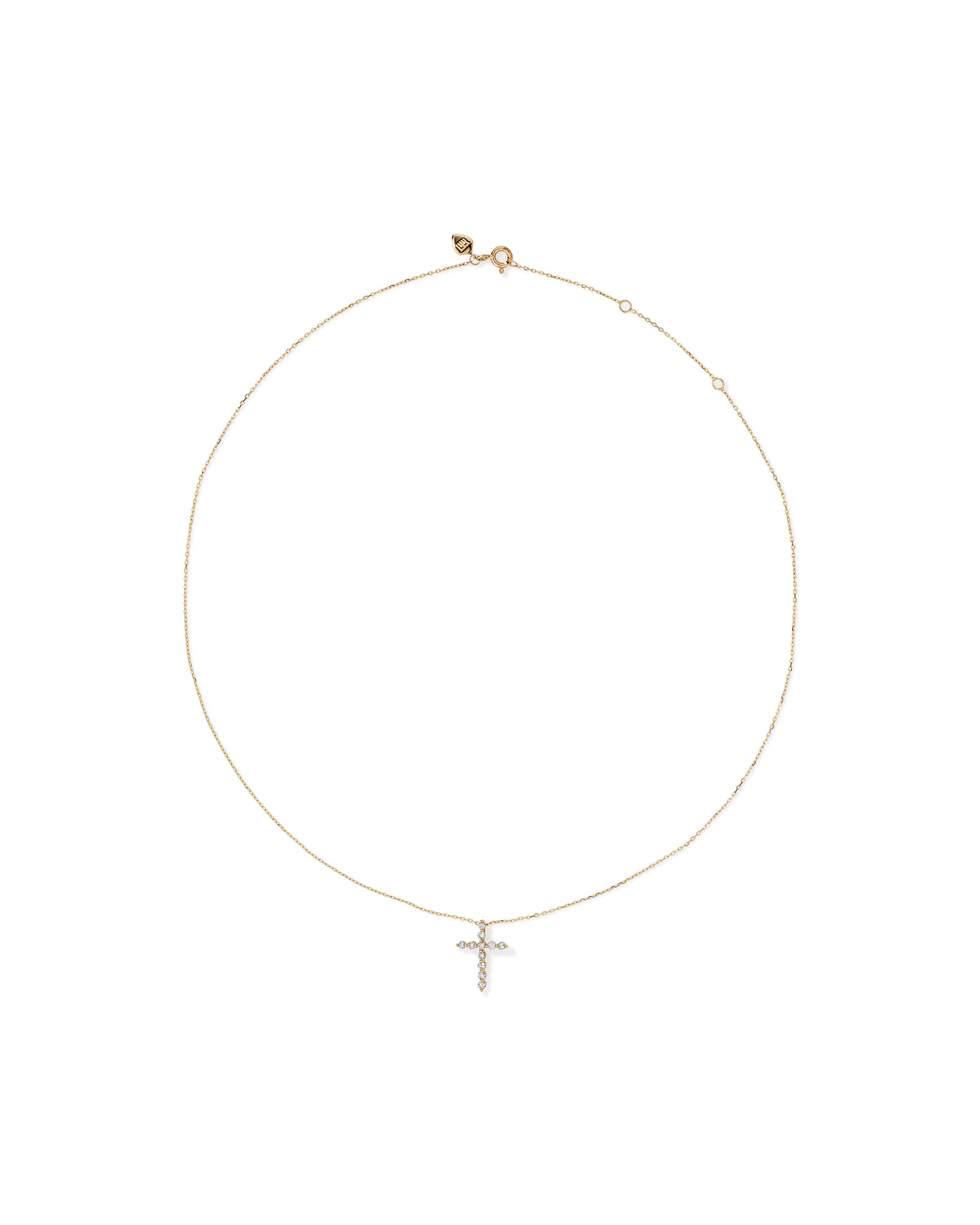 0.25 Carat TW Diamond Cross Pendant in 10kt Yellow Gold