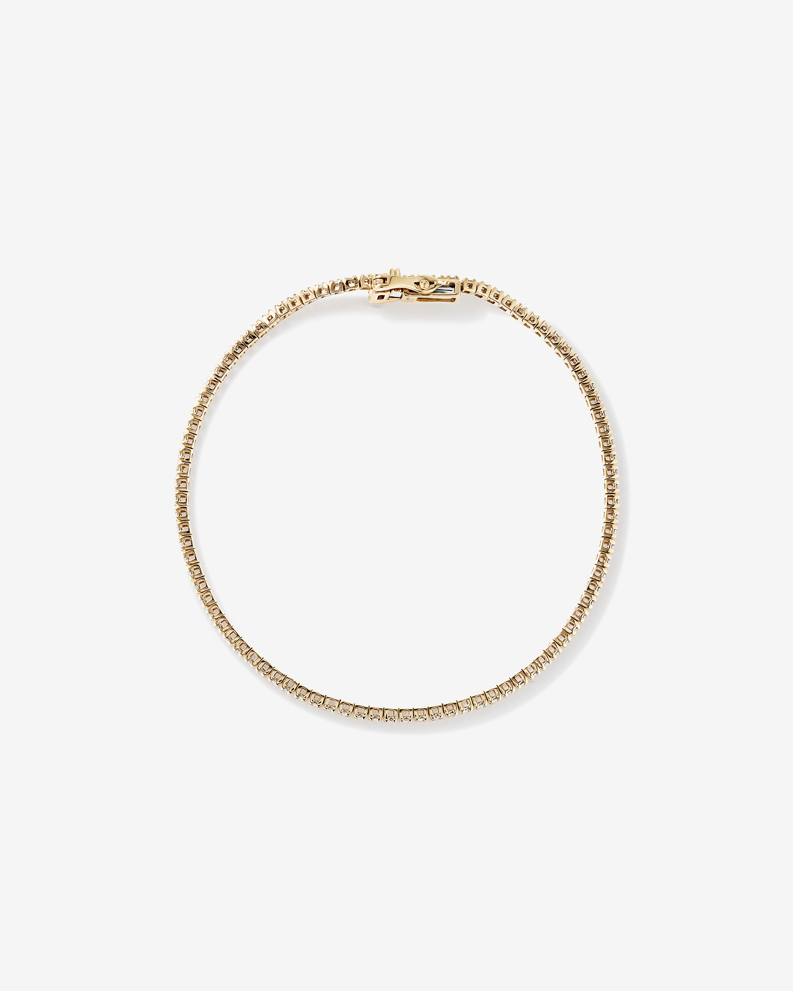 Bracelet de Tennis de 0,82 Carat TW en Diamant en Or Jaune 10kt