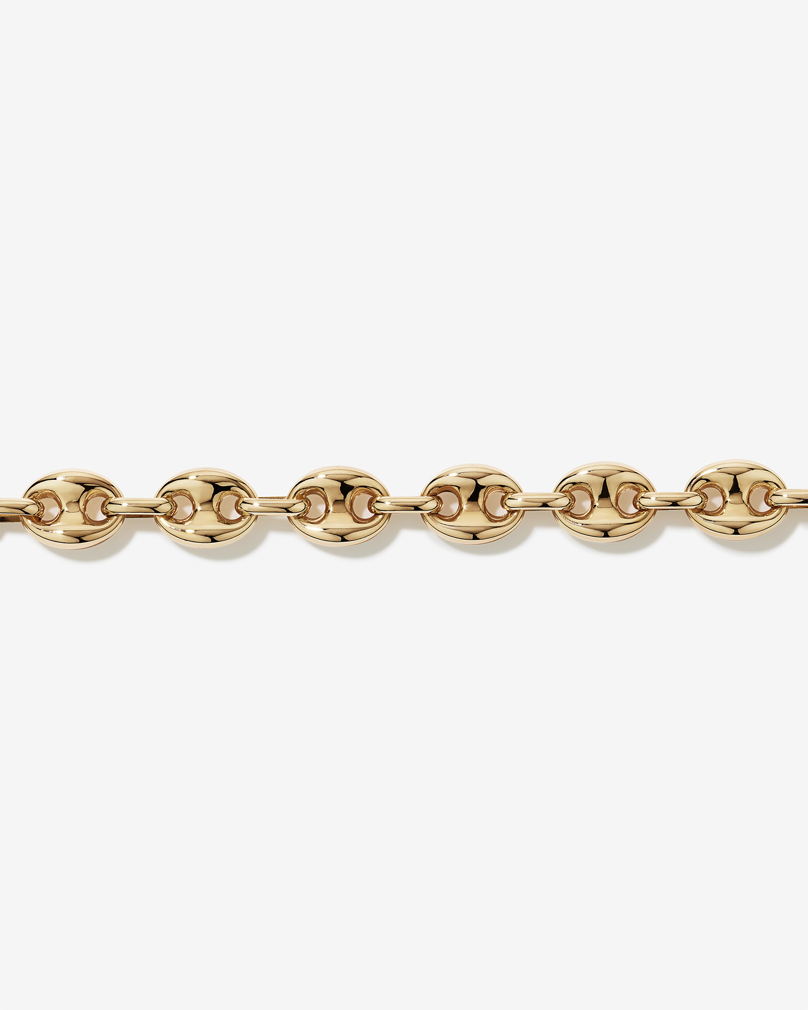 Puff Anchor Bracelet in 18kt Gold Vermeil