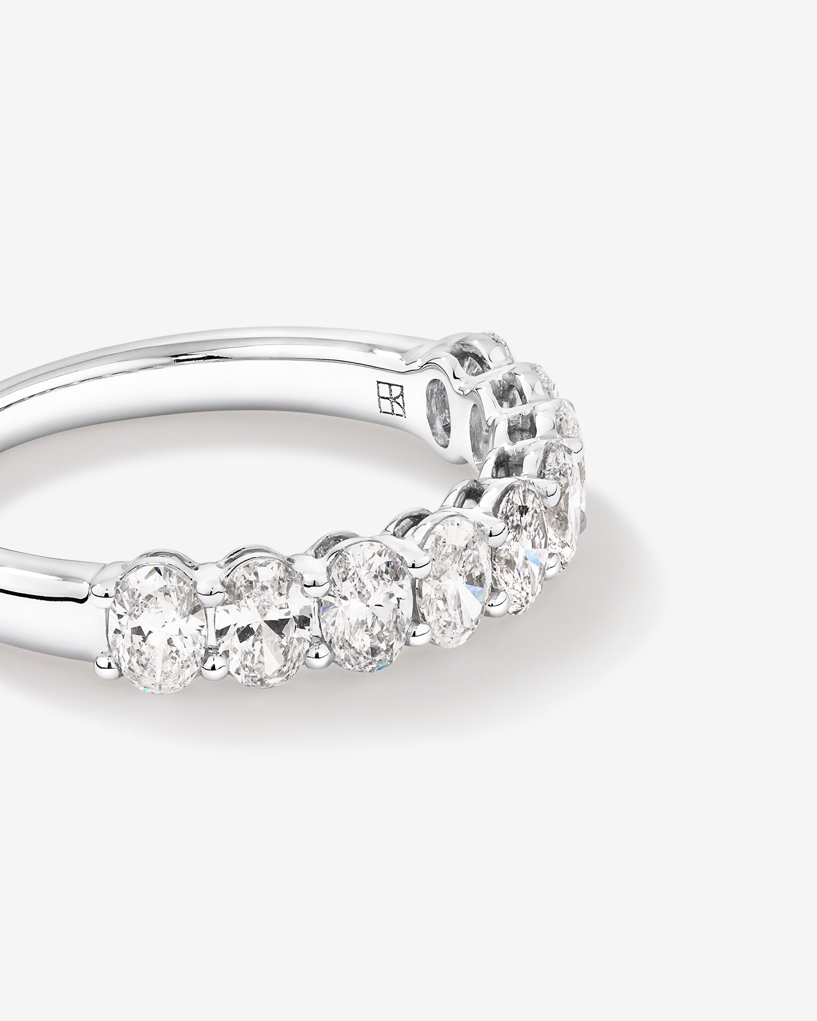 1.17 Carat TW Oval Laboratory-Grown Diamond Wedding Ring 14kt White Gold