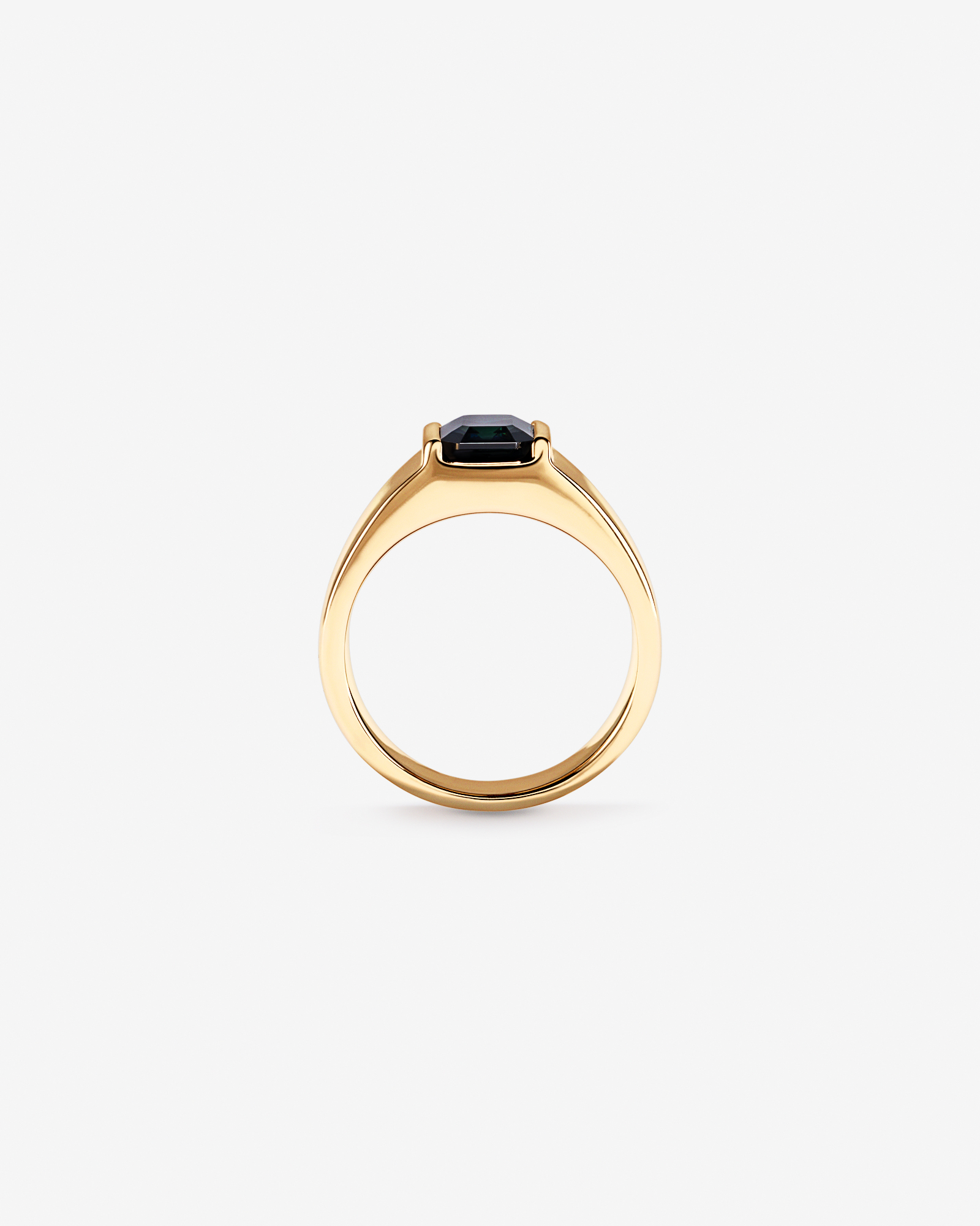 Bague à large bande du Parti australien en or jaune 10 carats
