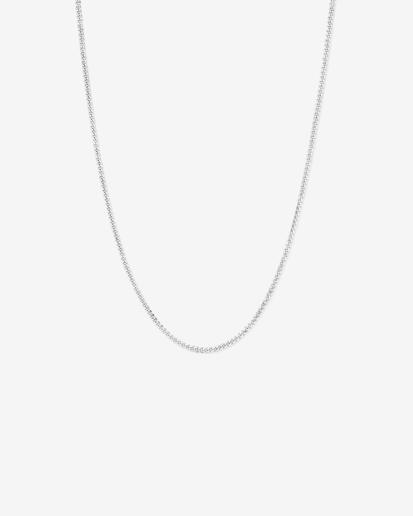 55cm (22") 2.5-3mm largeur fine gourmette collier chaîne en argent sterling