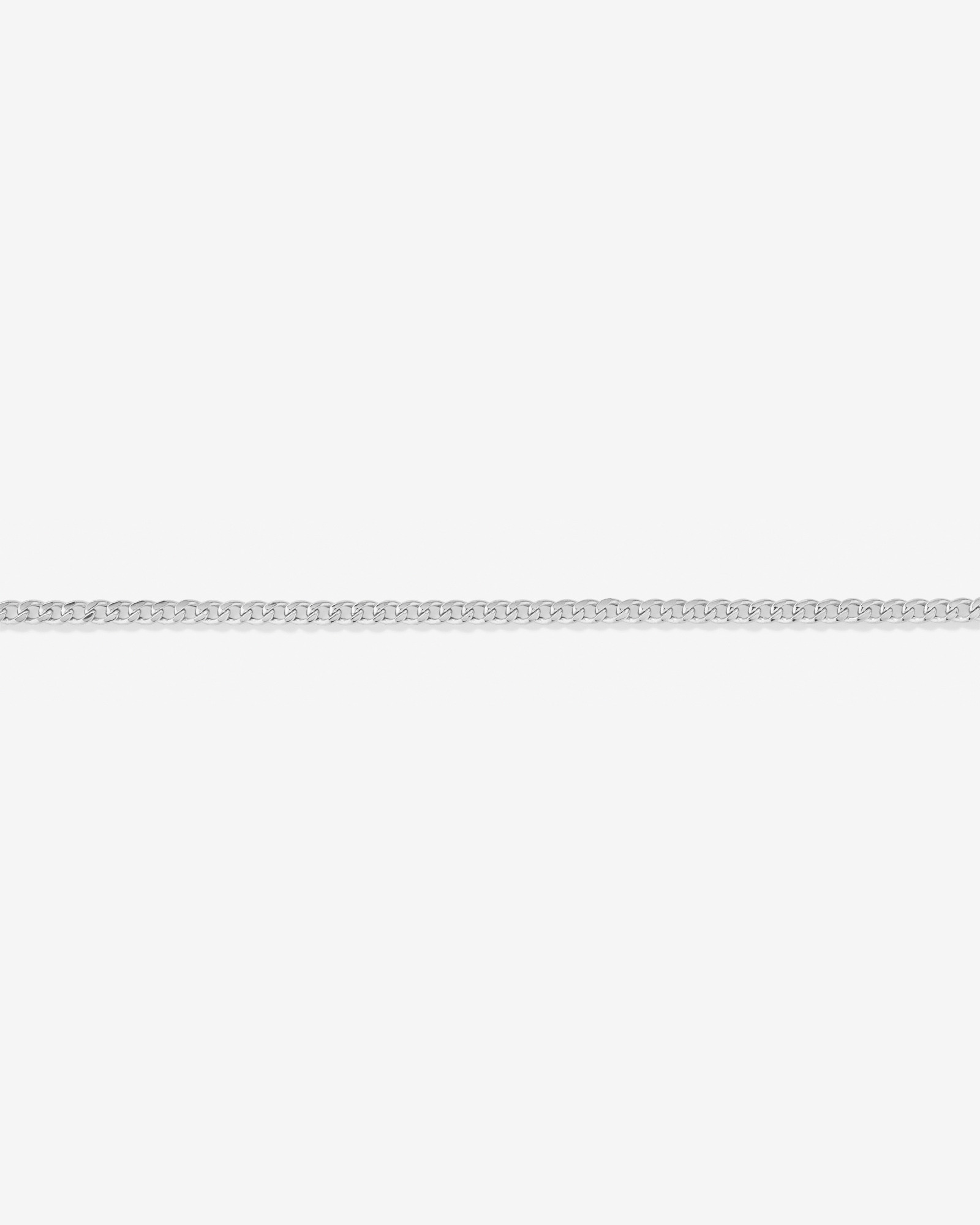 50cm (20") 2.95mm Width Semi Solid Diamond Cut Curb Chain in 10kt Gold