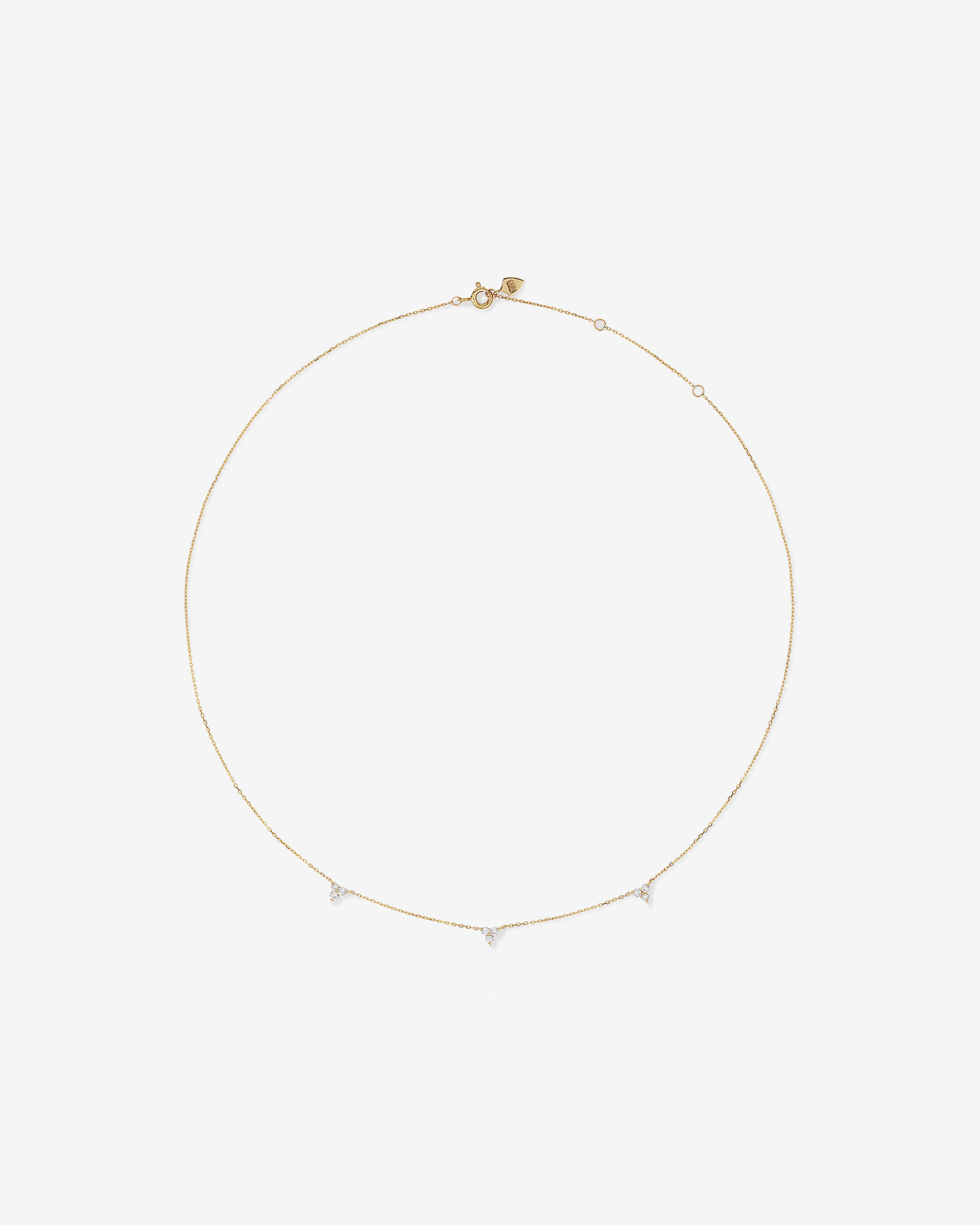 Collier en or jaune 10 K avec diamants totalisant 0,25 ct