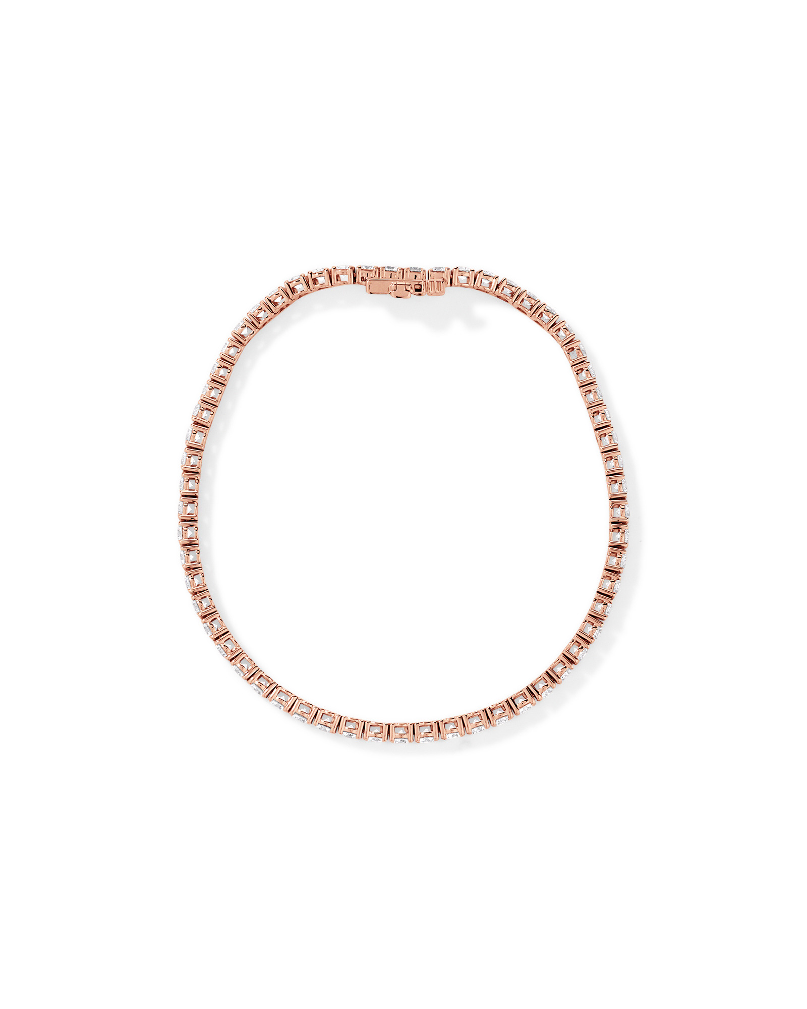 5.00 Carat TW Laboratory-Grown Diamond Tennis Bracelet in 10kt Rose Gold
