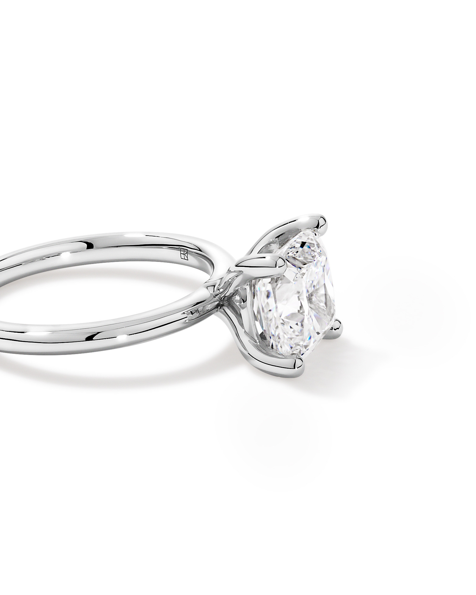 3.00 Carat TW Cushion Cut Laboratory-Grown Diamond Solitaire Engagement Ring Platinum