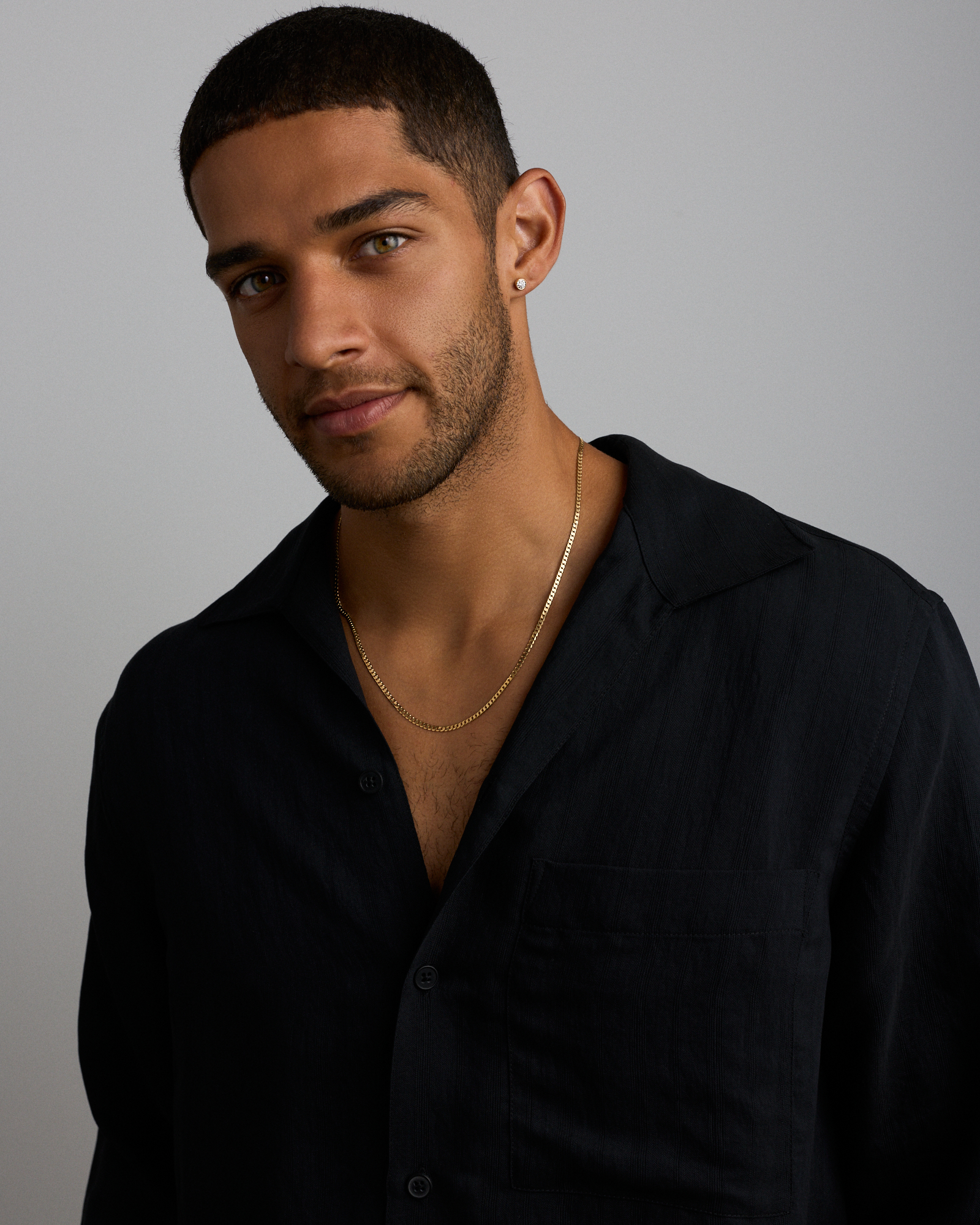 55cm (22") 3mm Width Solid Flat Bevelled Curb Chain in 10kt Gold