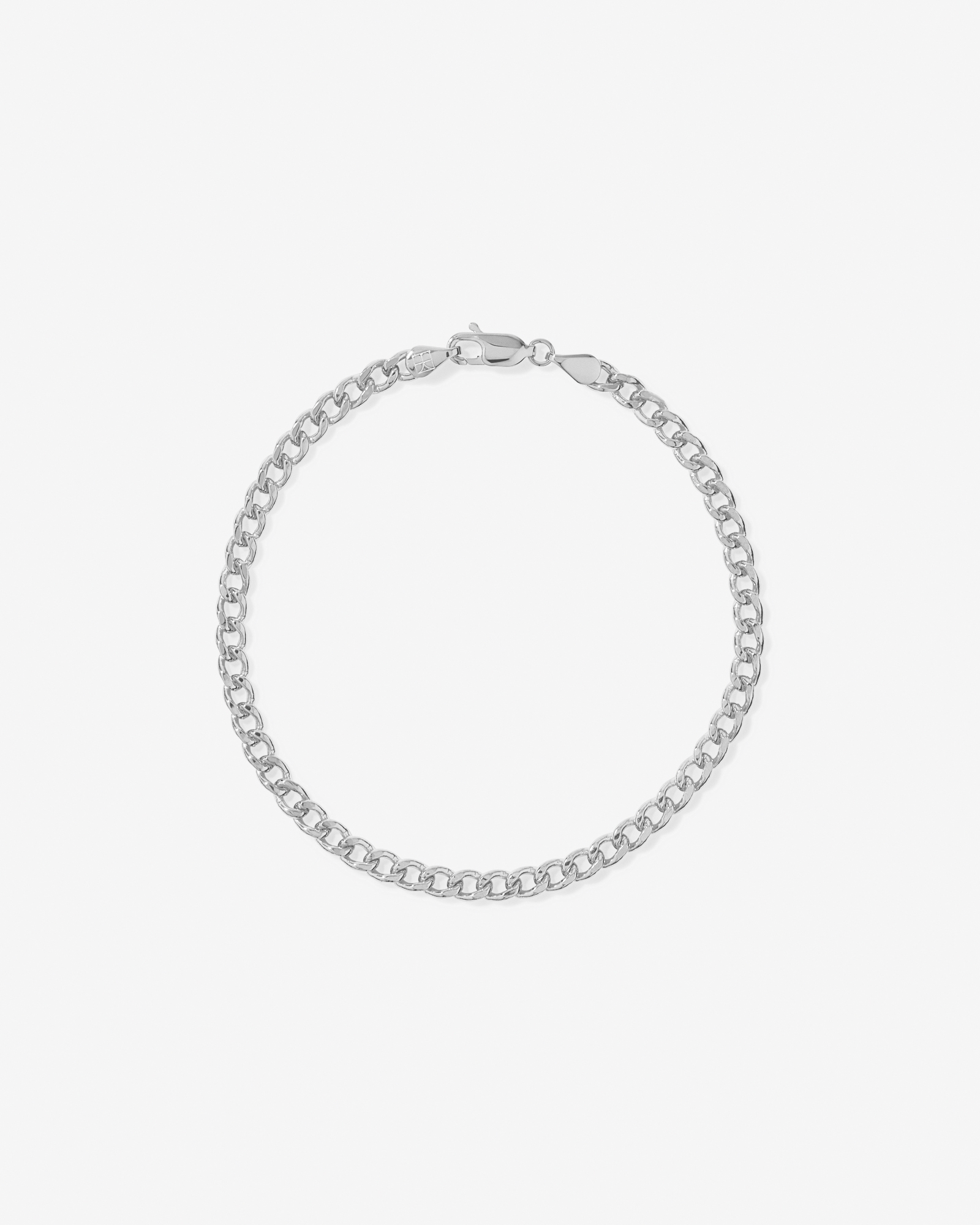 23cm (20") 3.75mm Width Semi Solid Diamond Cut Curb Bracelet in 10kt Gold