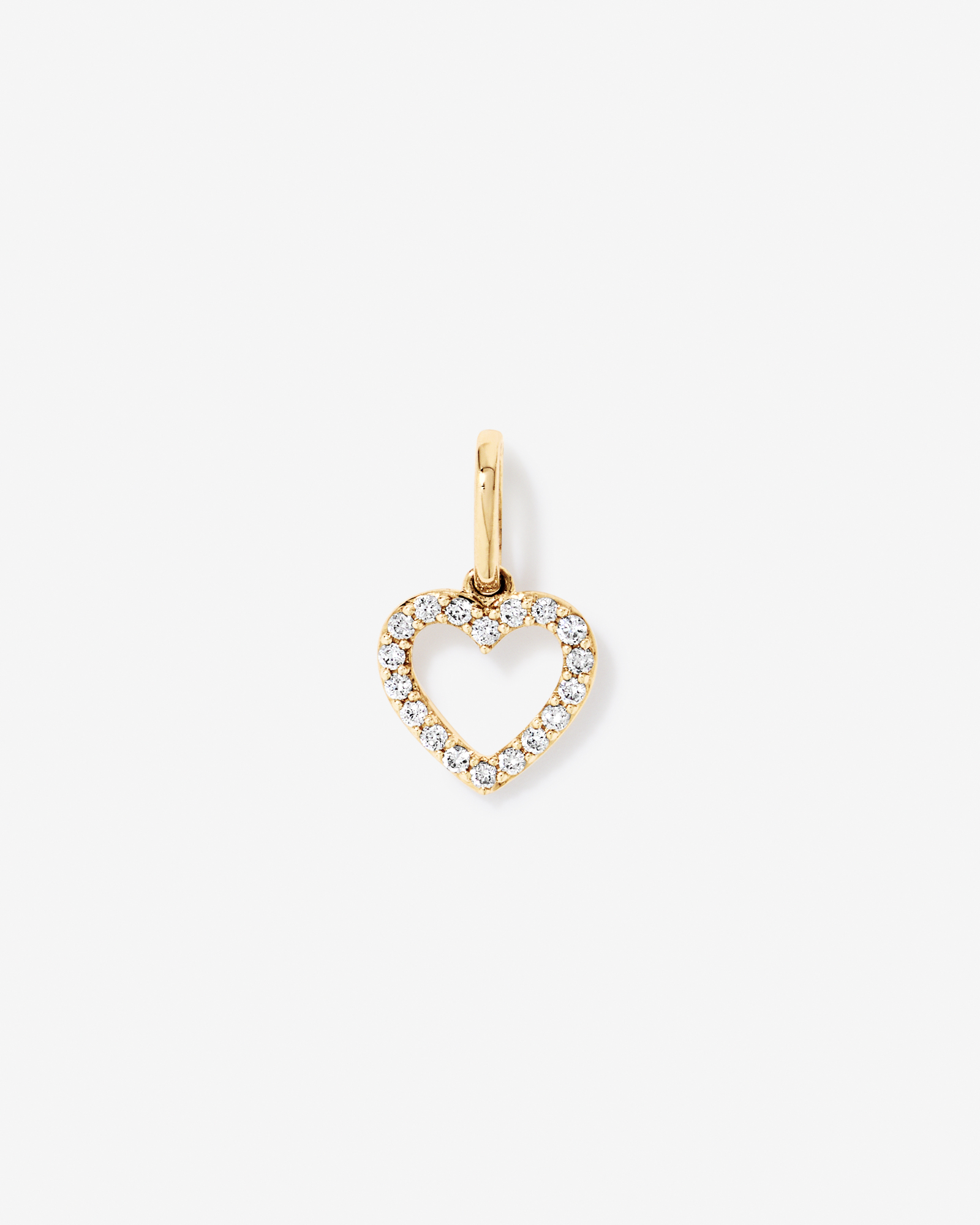0.10TW Diamond Heart Pendant in 10kt Gold
