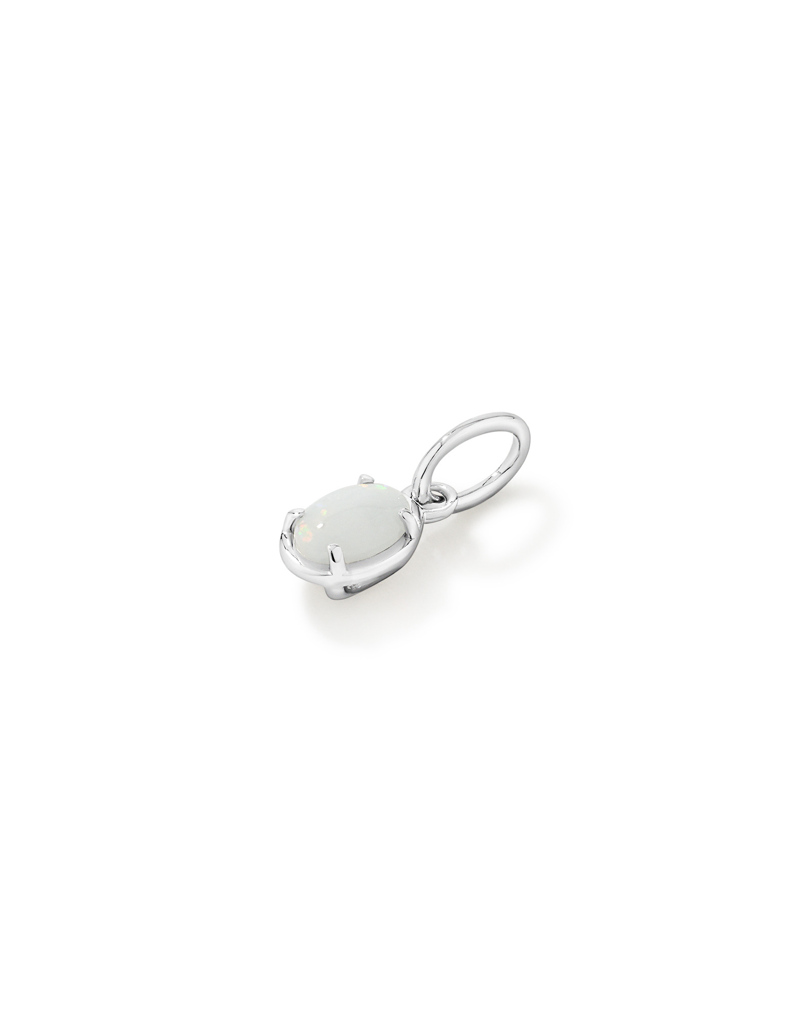 Pendentif ovale opale australien en argent sterling
