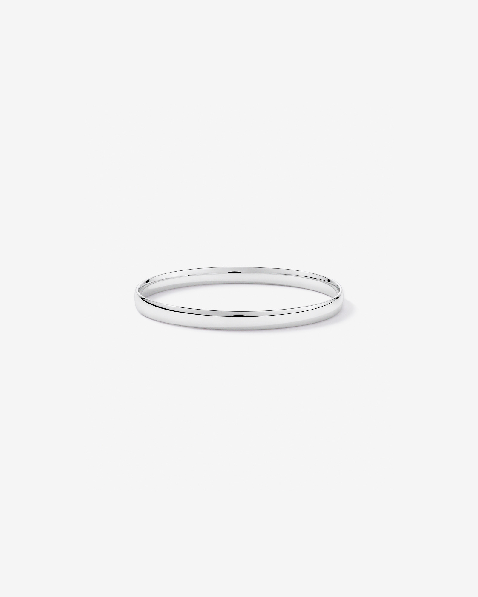 Jonc ovale audacieux plein 65 mm en argent sterling