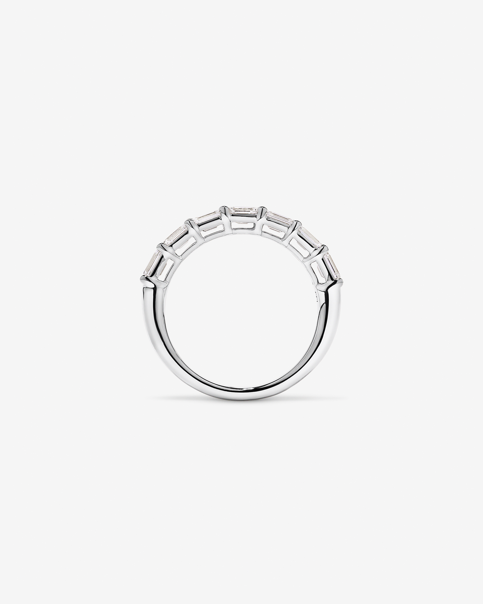 1.40 Carat TW East-West Emerald Cut Laboratory-Grown Diamond Wedding Ring 14kt Gold