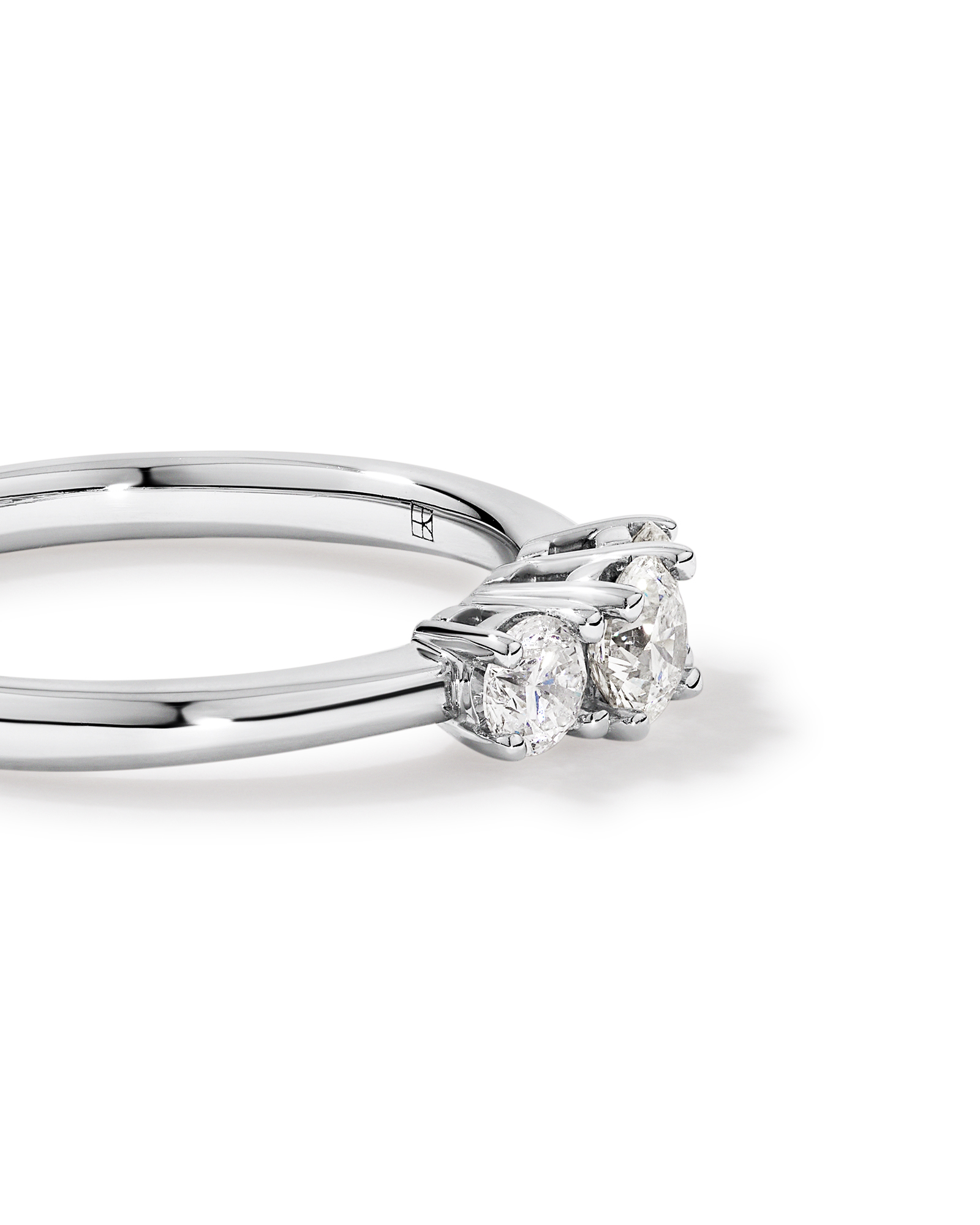 0.50 Carat TW 3 Stone Signature 101 Diamond Ring in 14kt White Gold