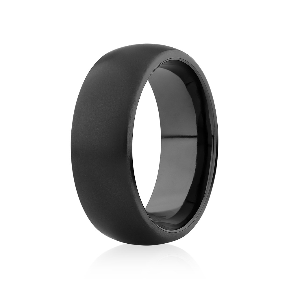 Bague en titane noir