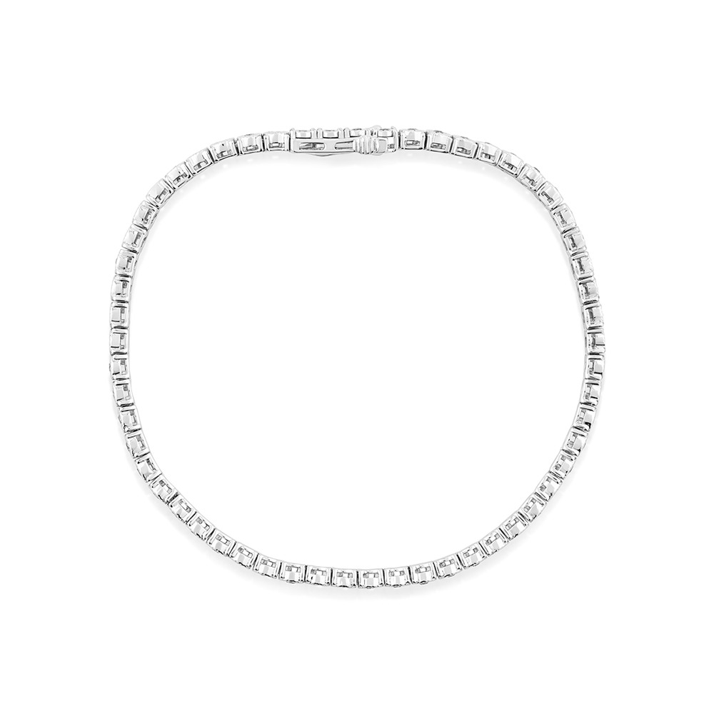 Bracelet de tennis en diamants de 0,50 carats TW en argent sterling