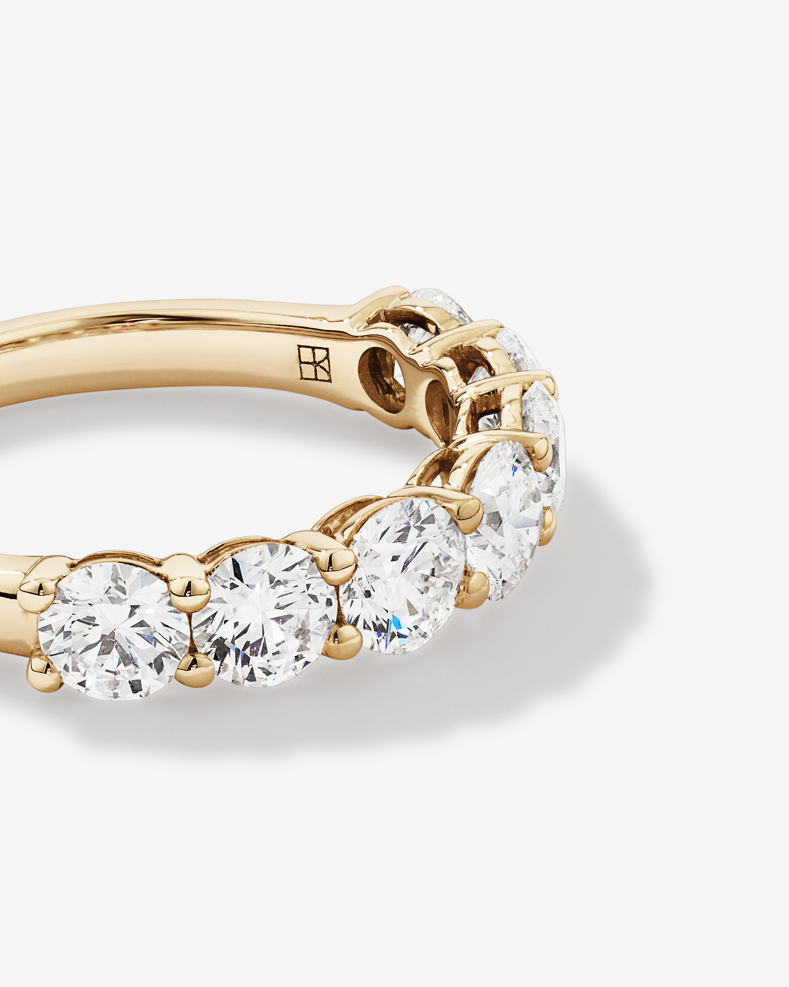 2.00 Carat TW Round Brilliant Laboratory-Grown Diamond Wedding Ring in 14kt Yellow Gold