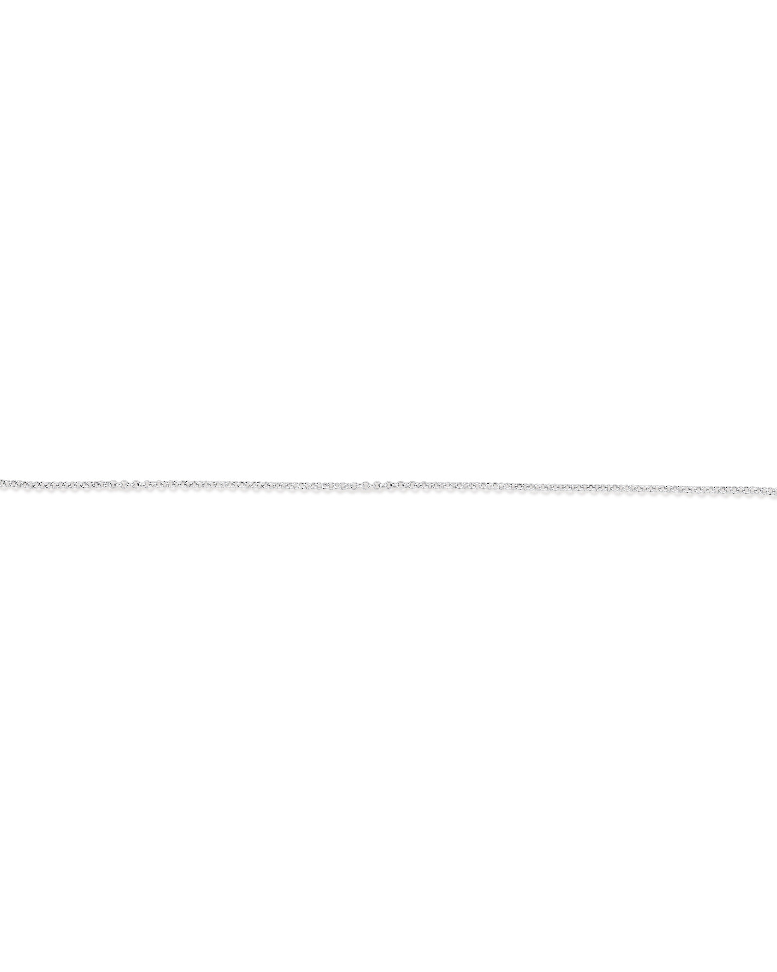 26cm (10.2") 1mm Width Belcher Chain Anklet in Sterling Silver