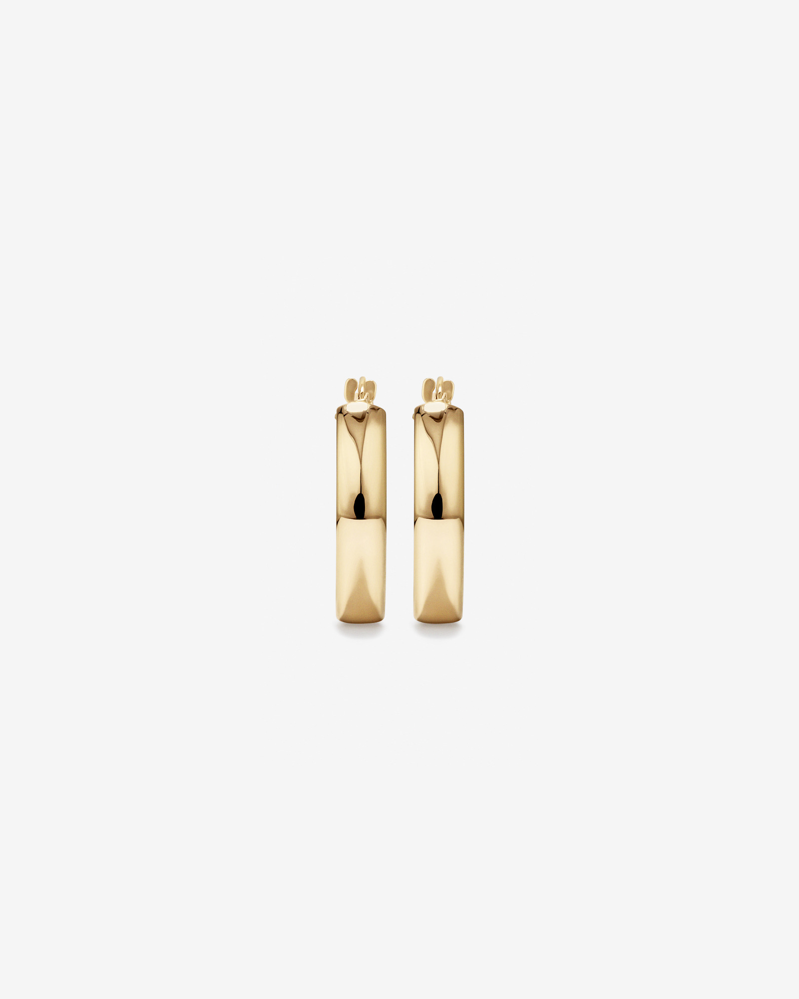 15mm Hoop Earrings 10kt Yellow Gold