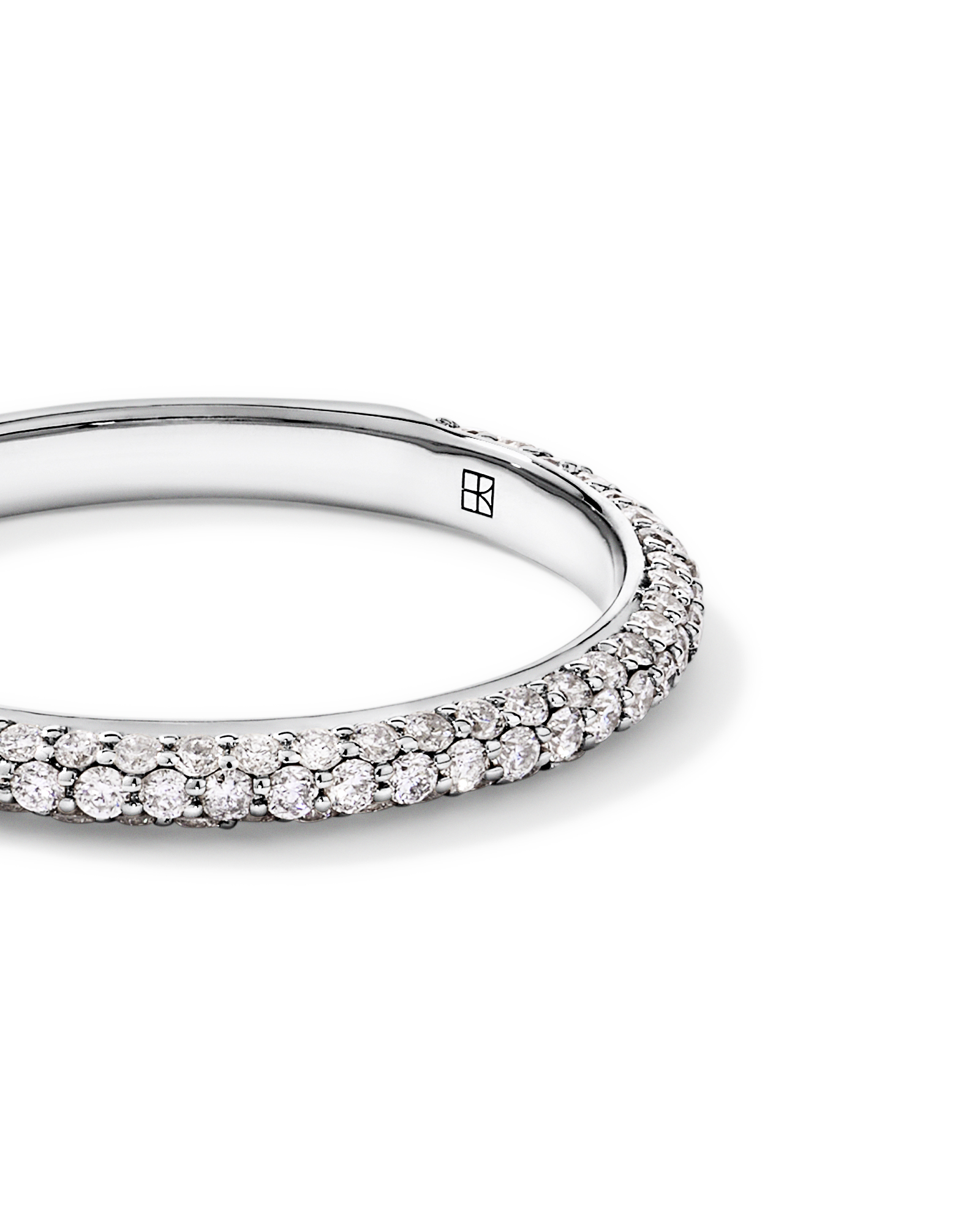 0.40TW Round Brilliant Pavé Diamond Wedding Band 14kt Gold
