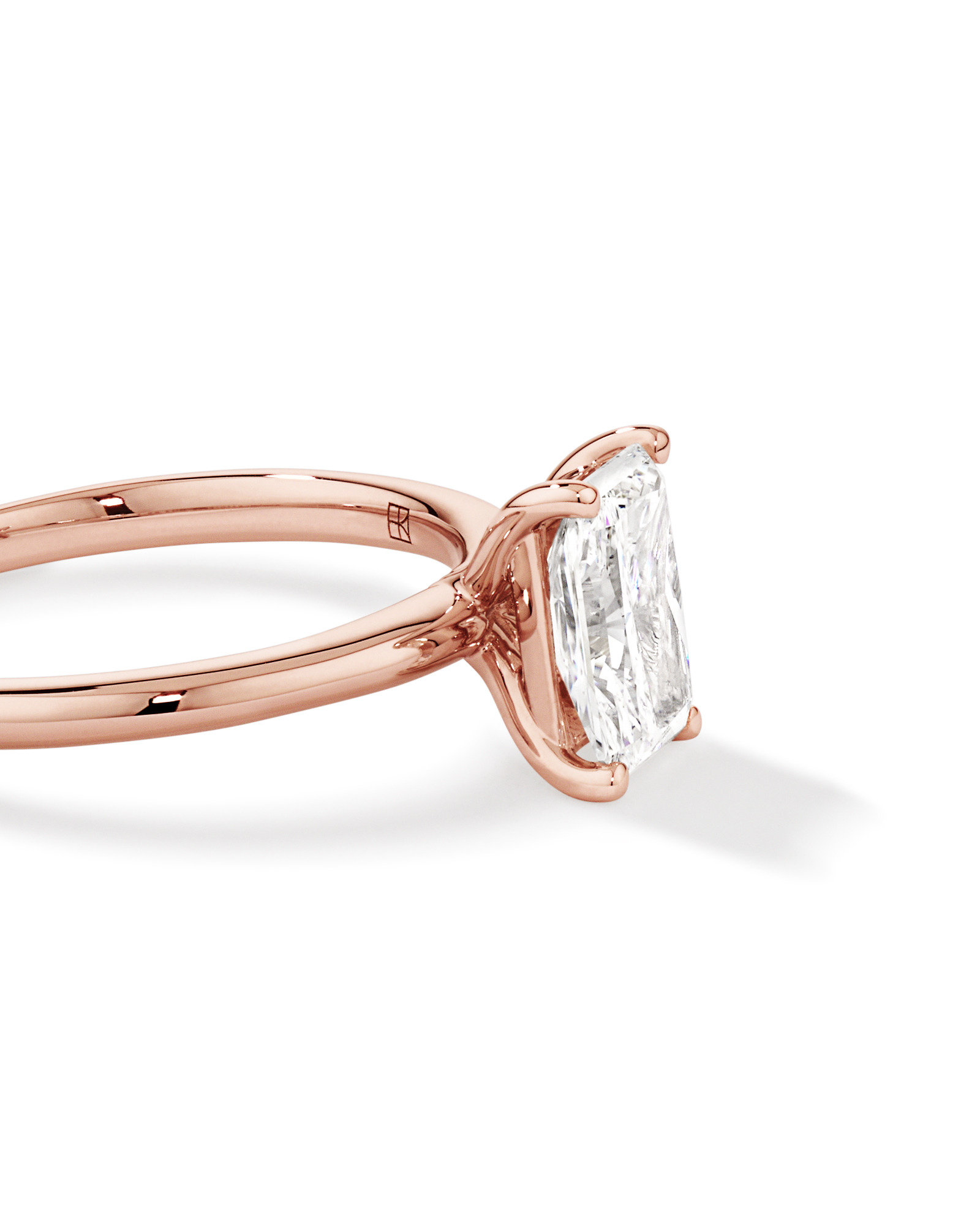 1.25 Carat TW Radiant Laboratory-Grown Diamond Solitaire Engagement Ring in 14kt Rose Gold