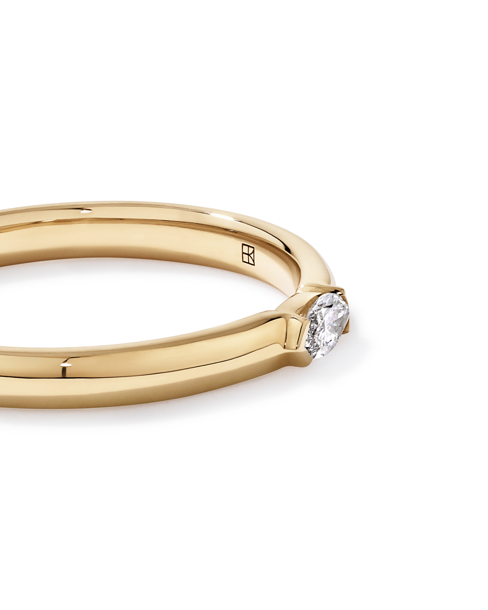 Lab Diamond Stacker Ring 10kt Gold