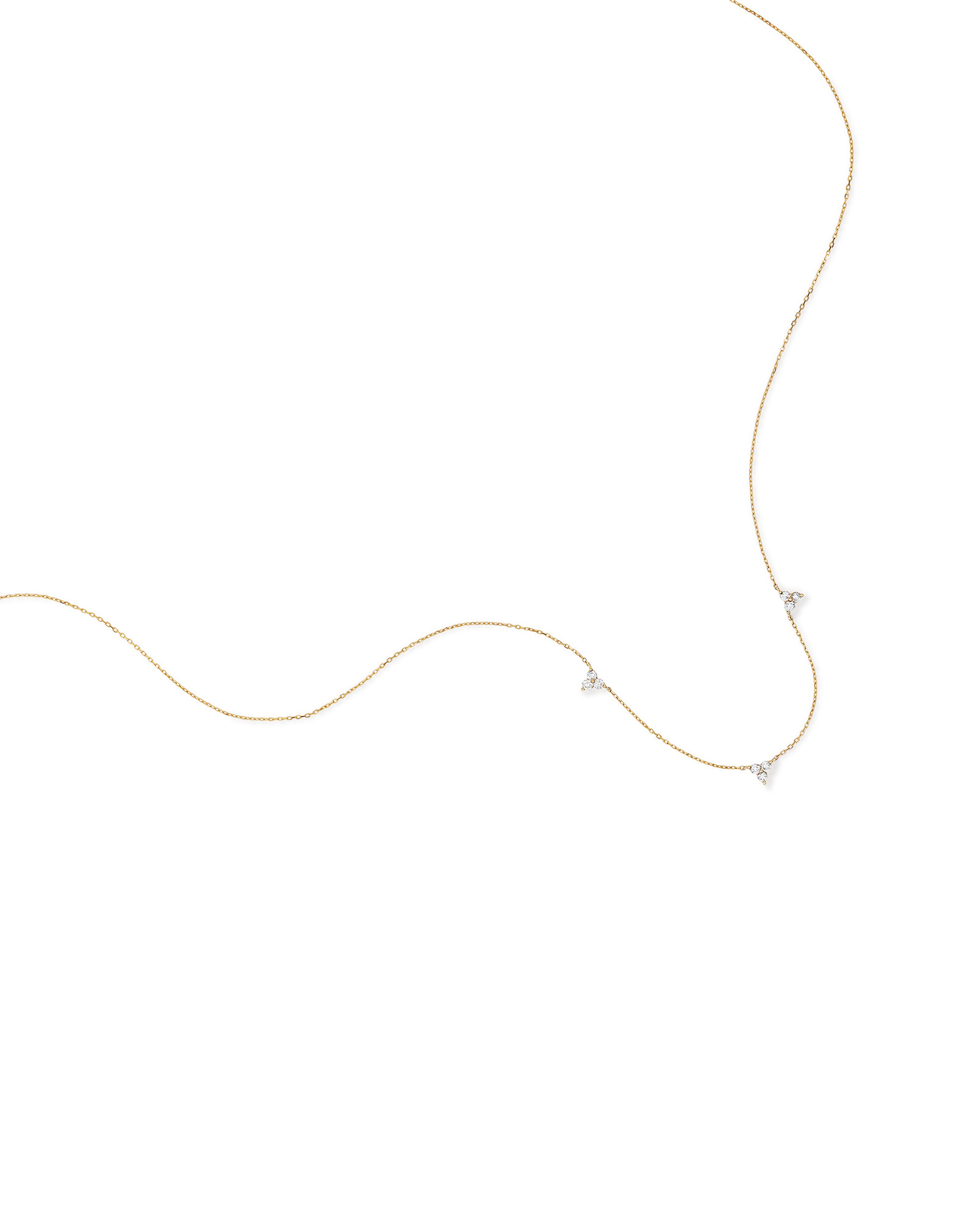 Collier en or jaune 10 K avec diamants totalisant 0,25 ct