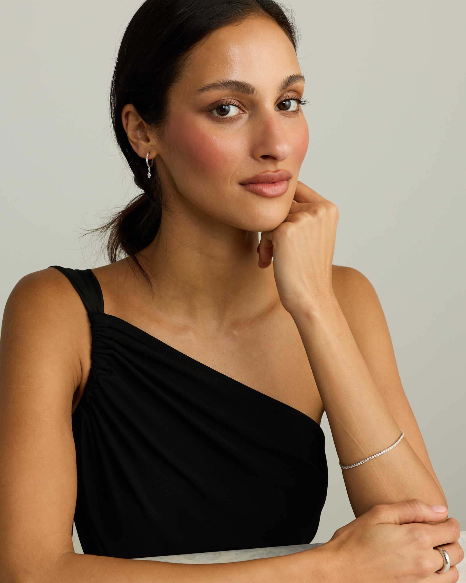 Drop Earrings with 0.50 Carat TW Laboratory-Grown Diamonds in Sterling Silver