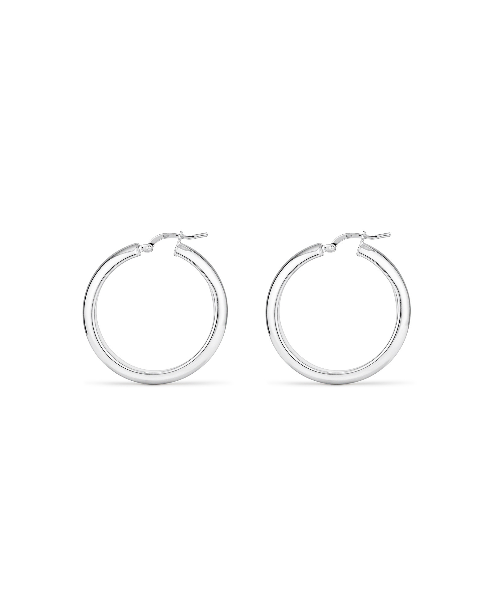 25mm Hoop Earrings in Sterling Silver
